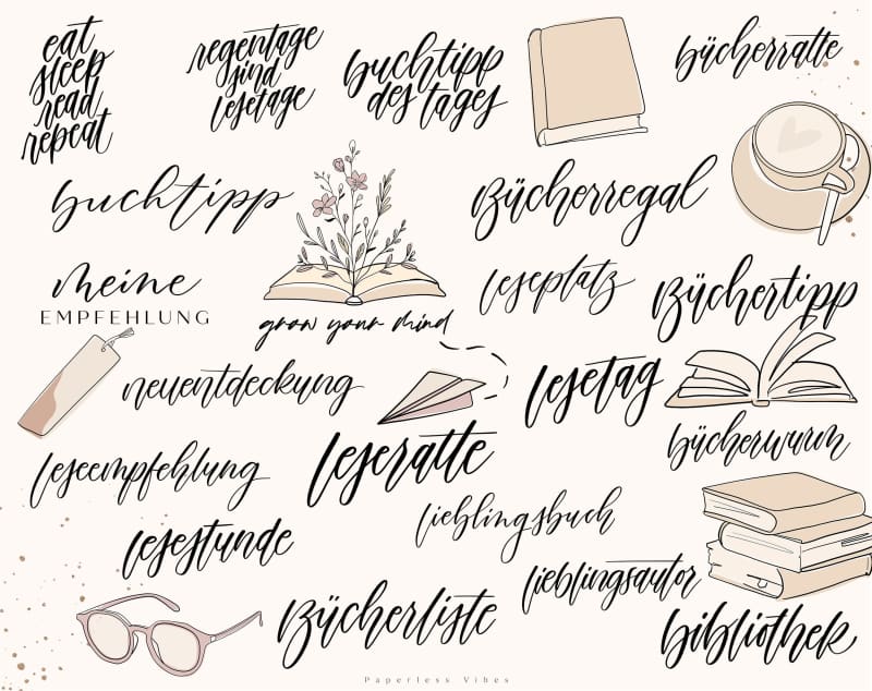 100+ Instagram Story Sticker - 📔 Bücher - Image 4