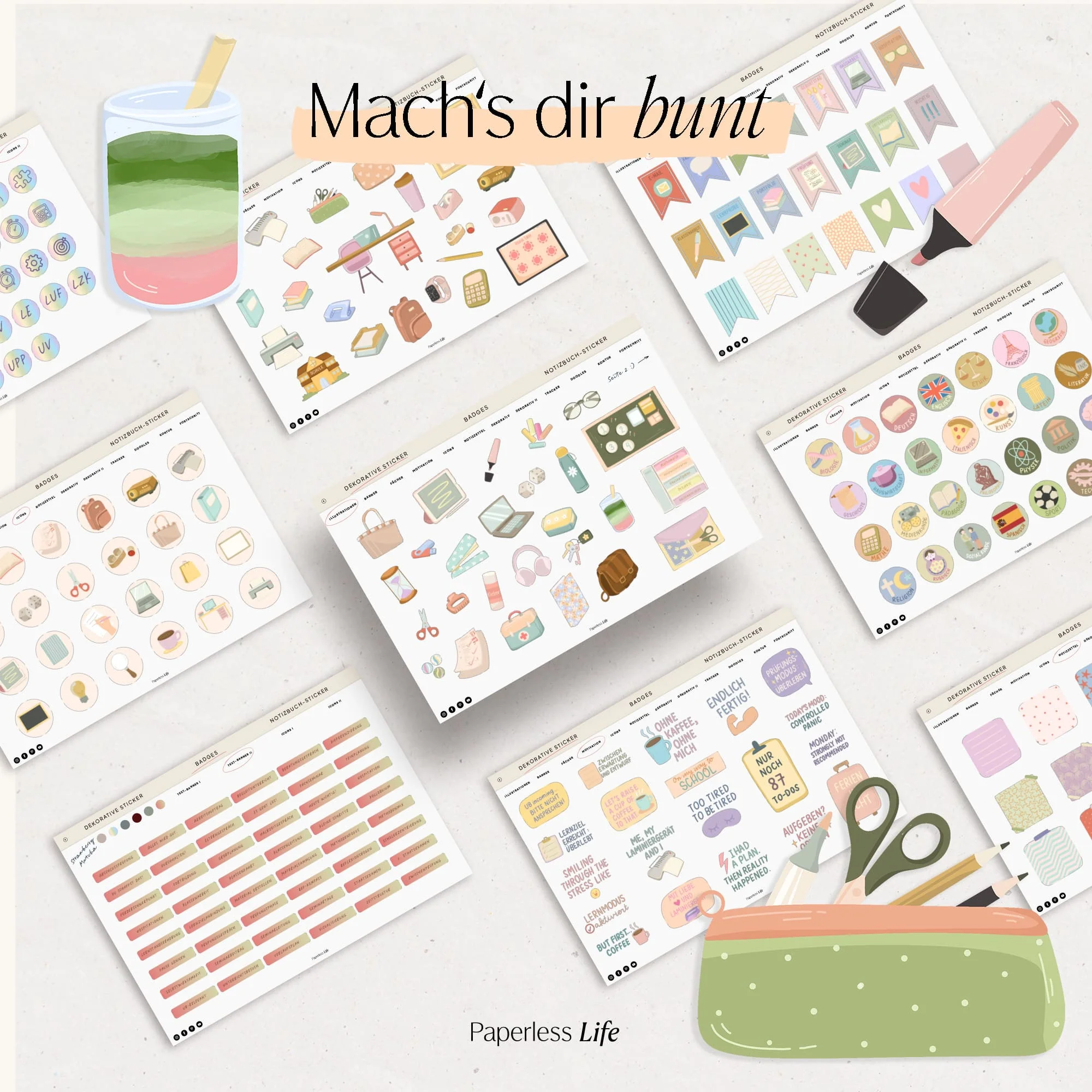 1100+ Digitale Sticker "Refi-Alltag" | Aus dem aktuellen Refi-Planer - Image 2