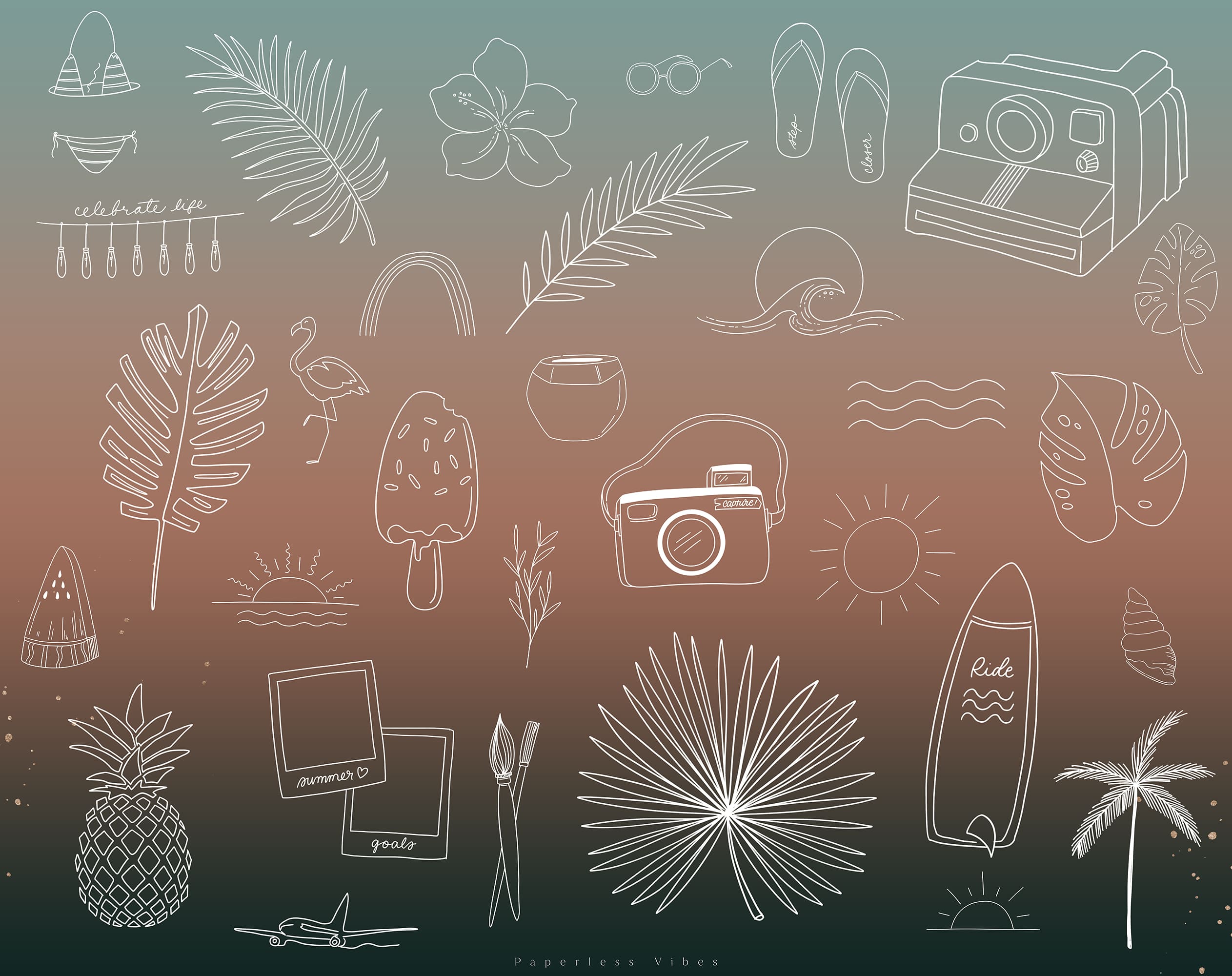 170+ Instagram Story Sticker ☀️ Sommer Minimal - Image 4