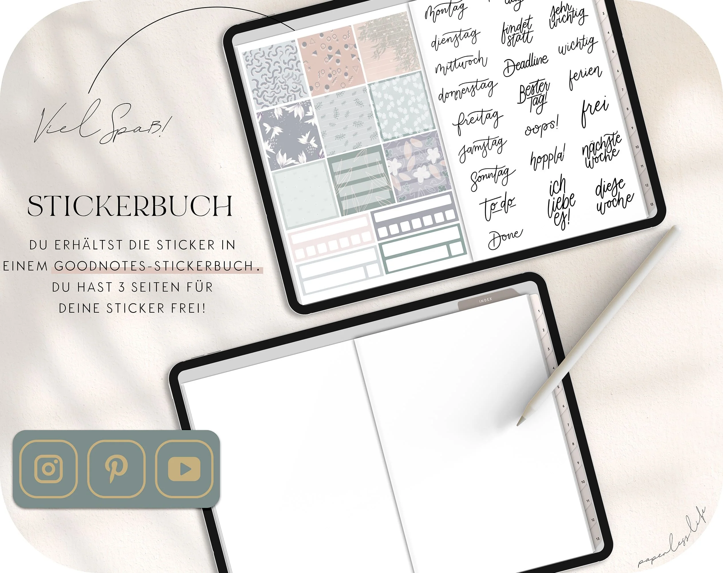 Digitale Sticker | Schule & Uni Set - Image 6