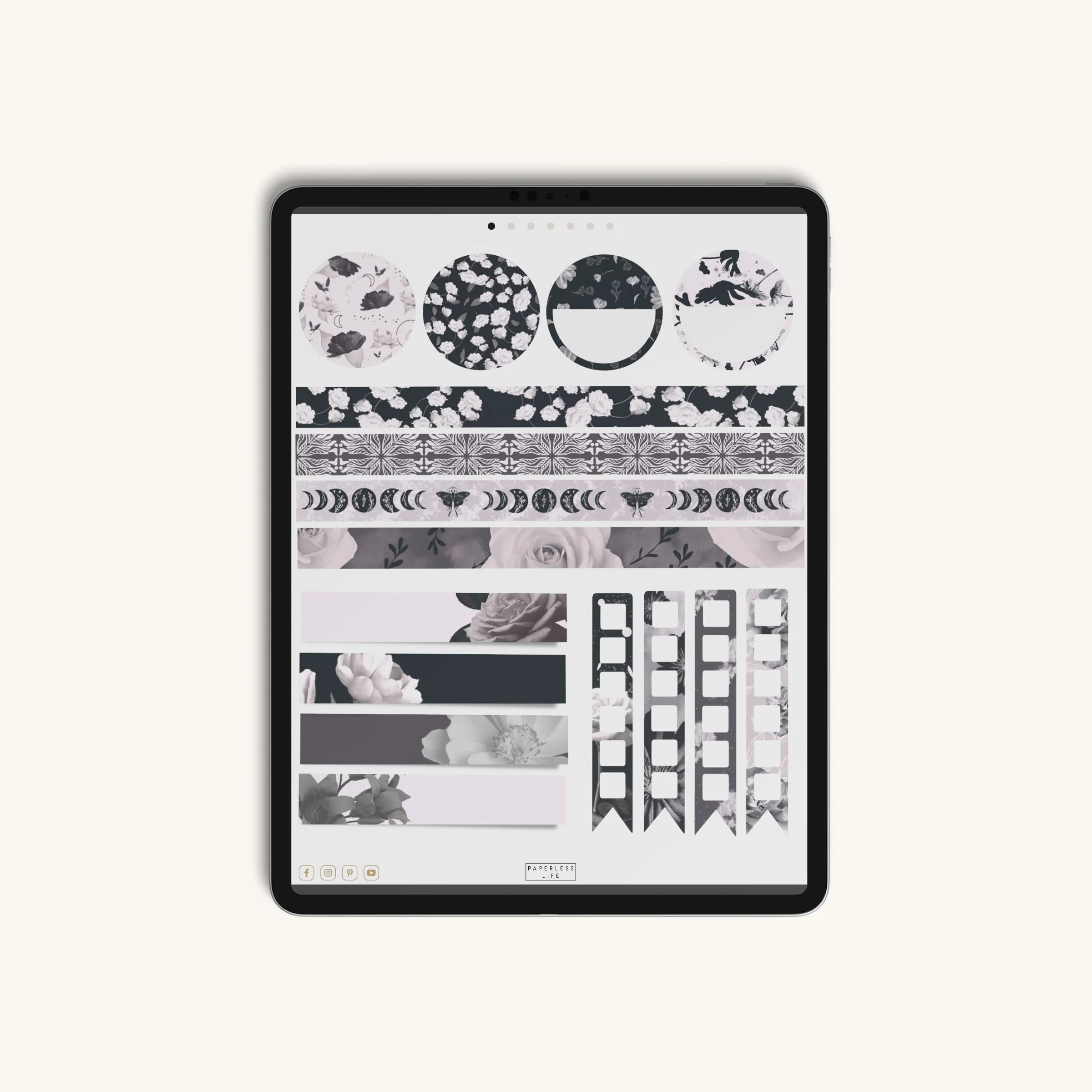 Digitale Sticker | Black Flower