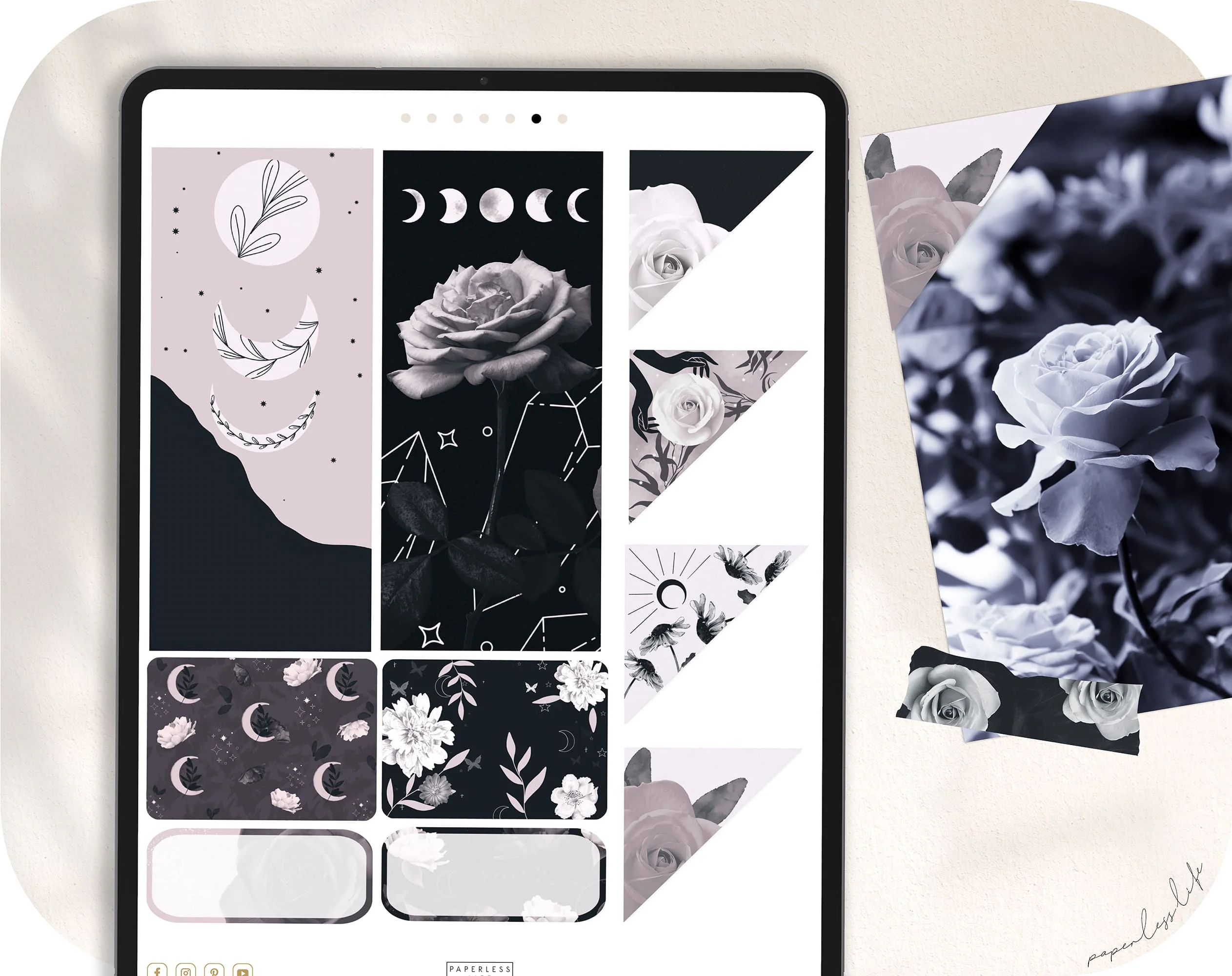 Digitale Sticker | Black Flower - Image 4