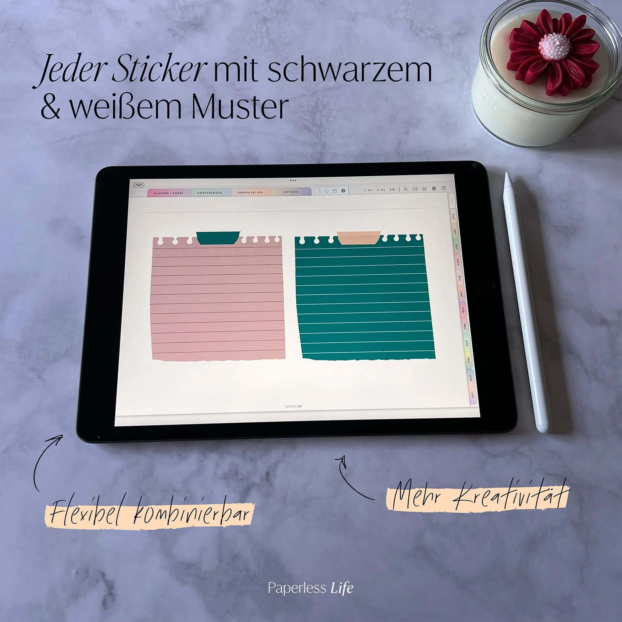 Color Changing Goodnotes Sticker | Notizzettel | Set 2 - Image 4