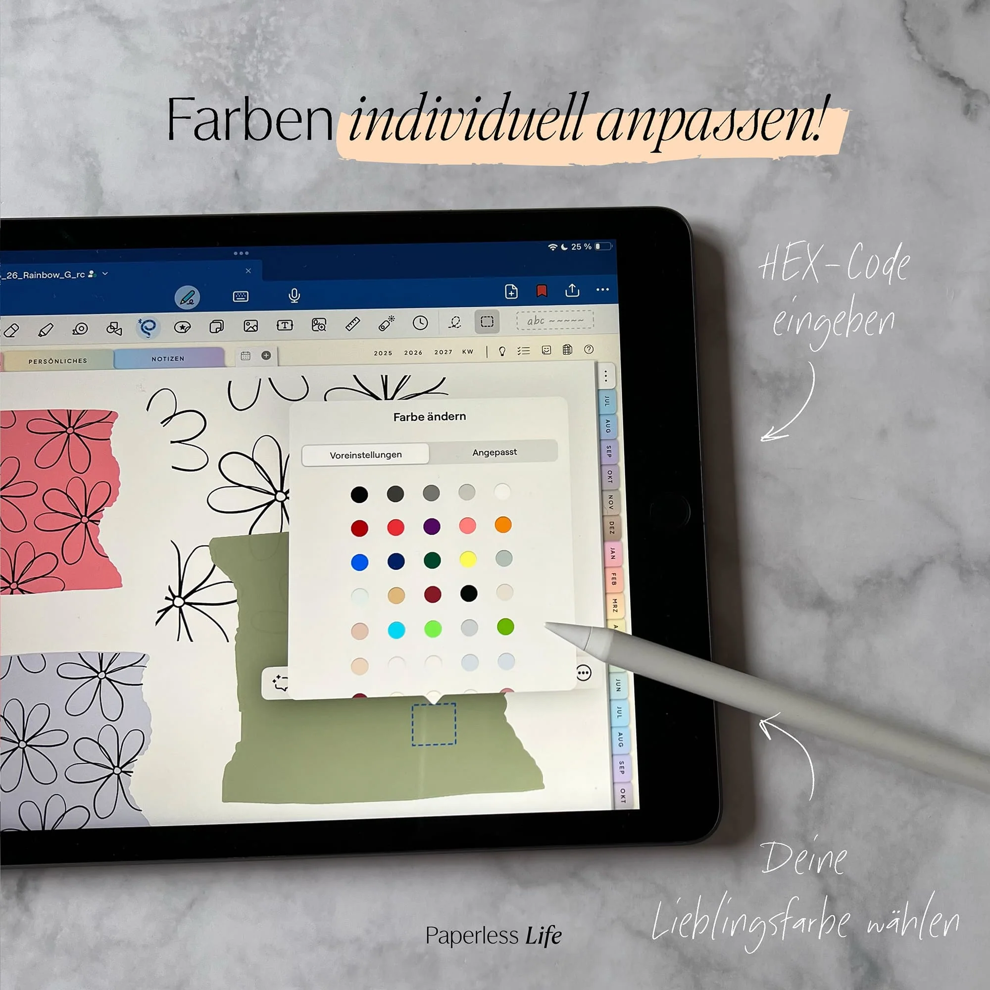 Color Changing Goodnotes Sticker | Klebestreifen - Image 11