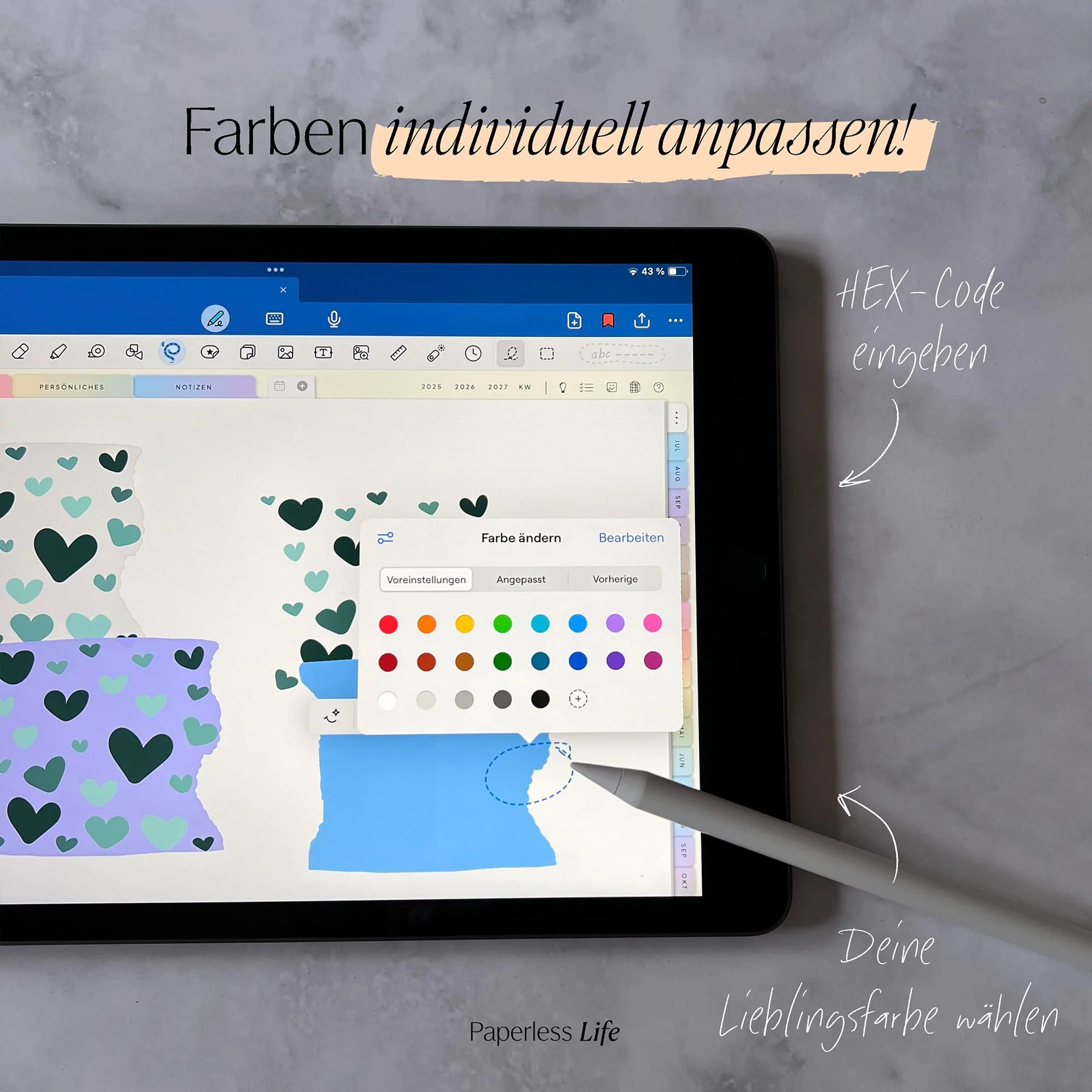 Color Changing Goodnotes Sticker | Klebestreifen - Image 24