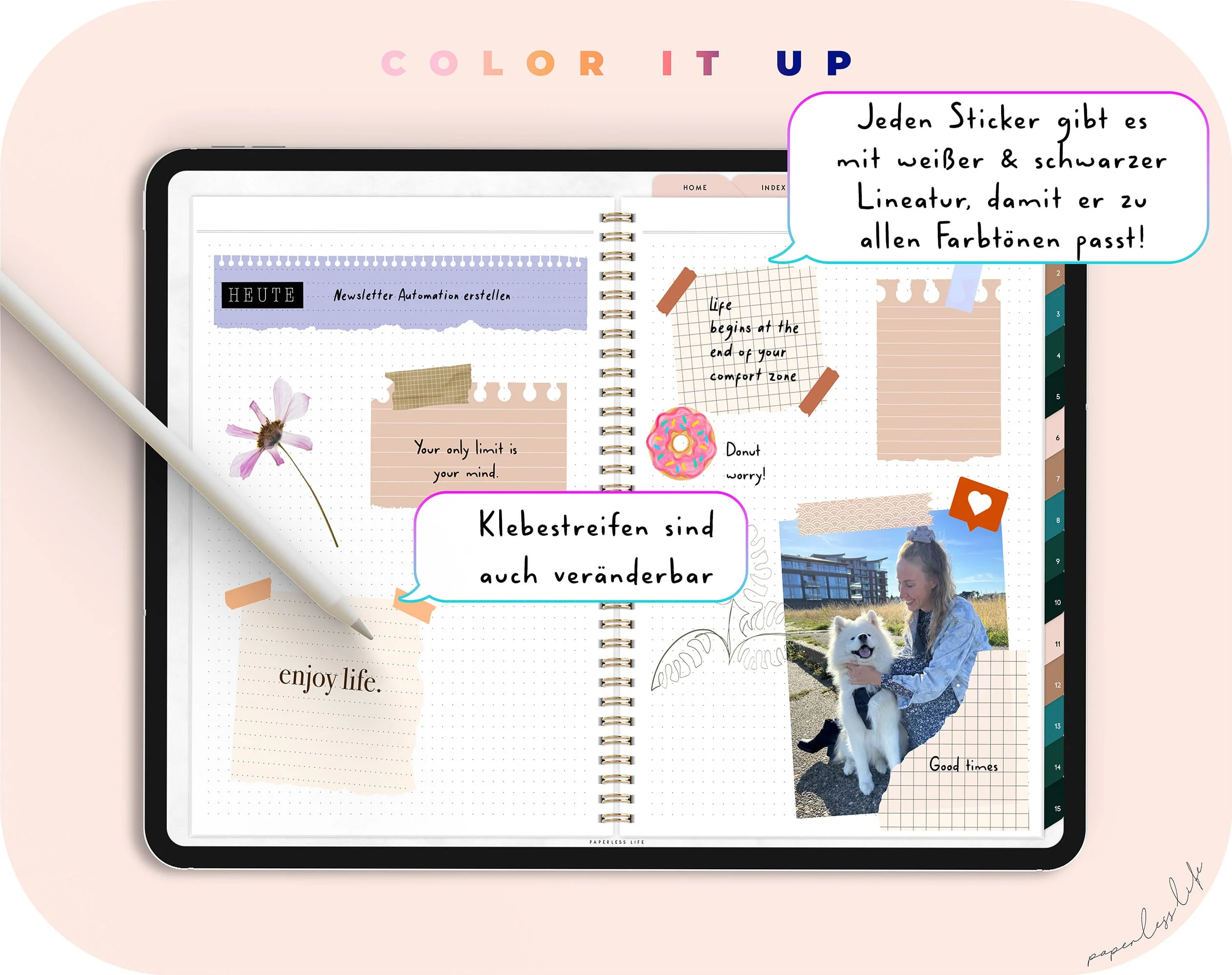 Color-Changing Goodnotes Torn Paper Stickers | Set of 120 - Image 5
