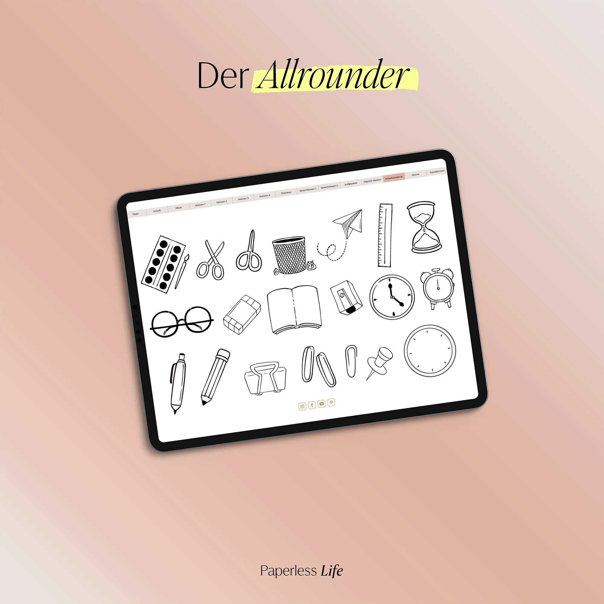 "Die Arbeitsblatt-Fabrik" - Digitale Sticker für die Gestaltung der Arbeitsblätter - Image 29