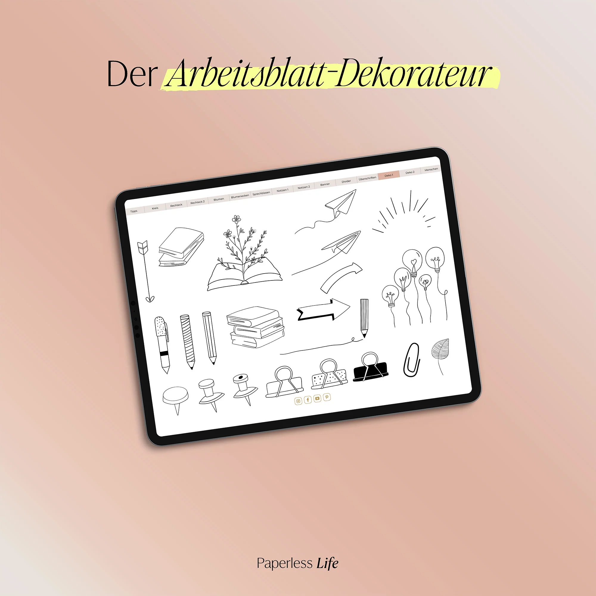"Die Arbeitsblatt-Fabrik" - Digitale Sticker für die Gestaltung der Arbeitsblätter - Image 30