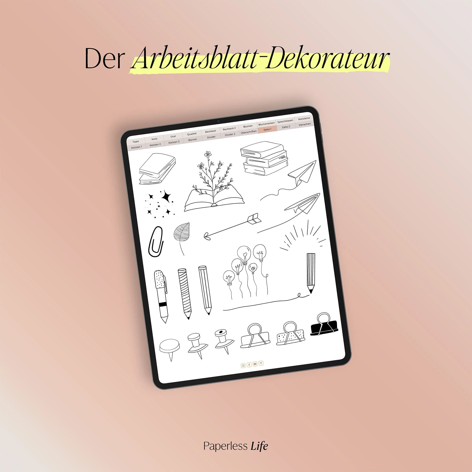 "Die Arbeitsblatt-Fabrik" - Digitale Sticker für die Gestaltung der Arbeitsblätter - Image 8
