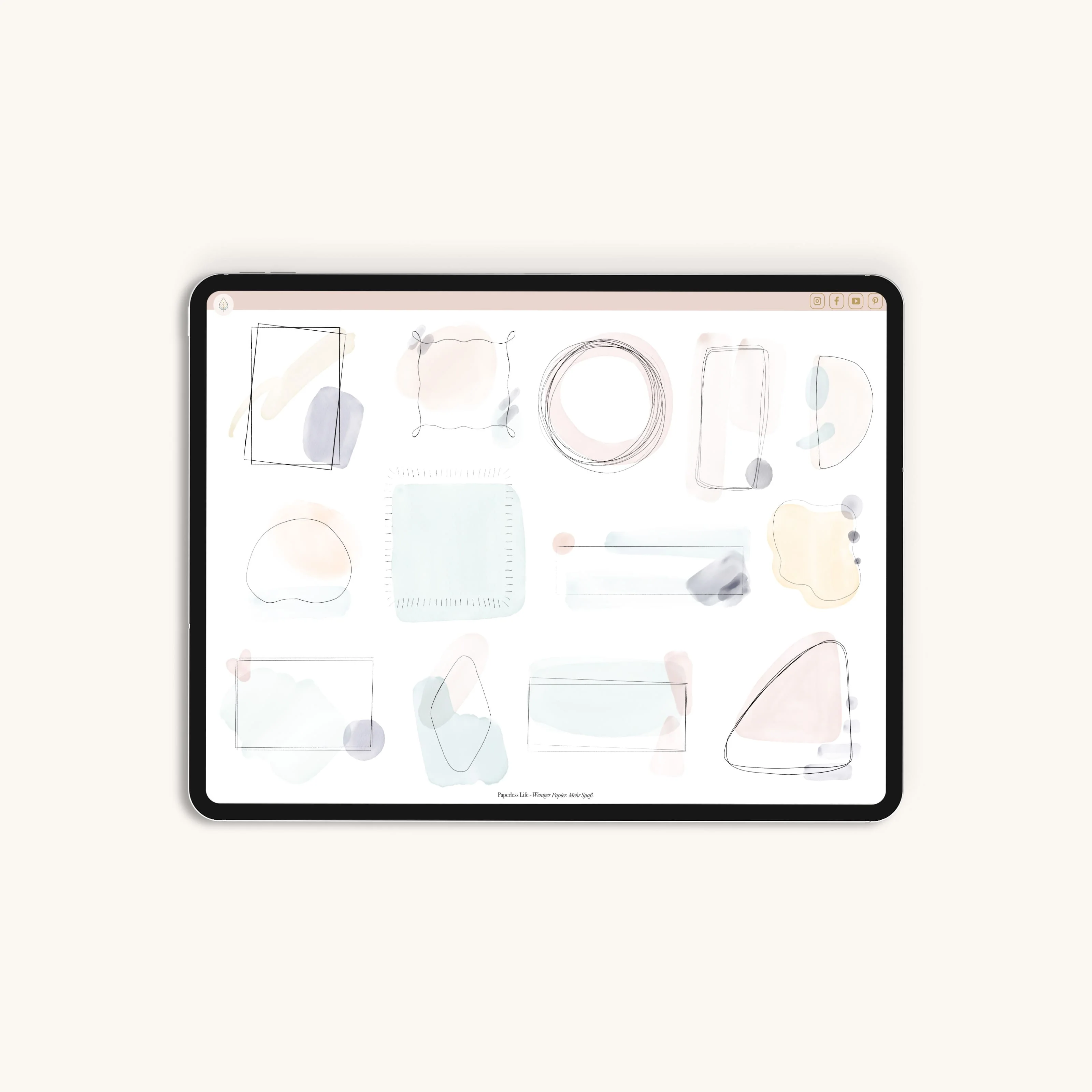 Digitale Sticker | Abstrakte Formen