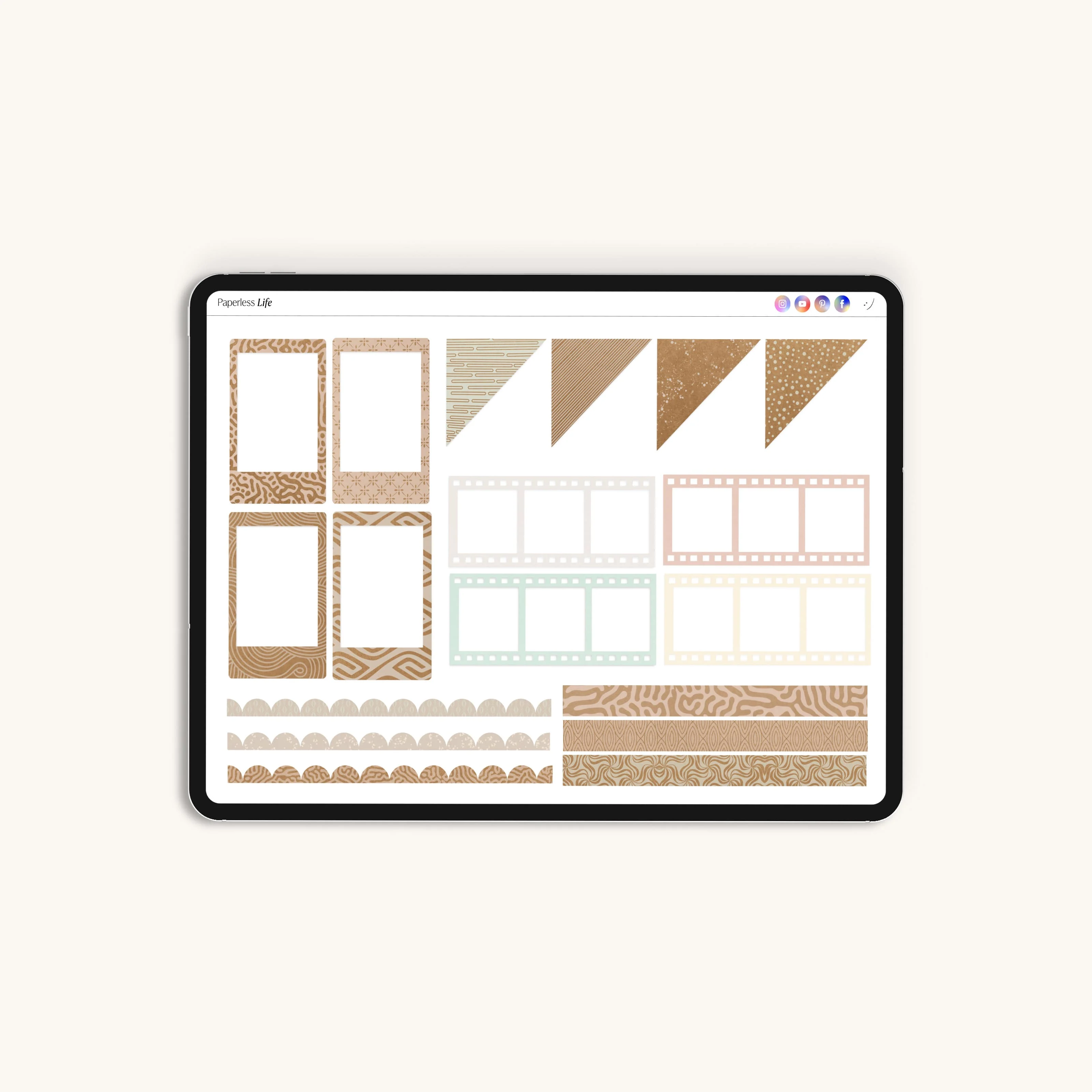 Digitale Sticker | Kraftpapier