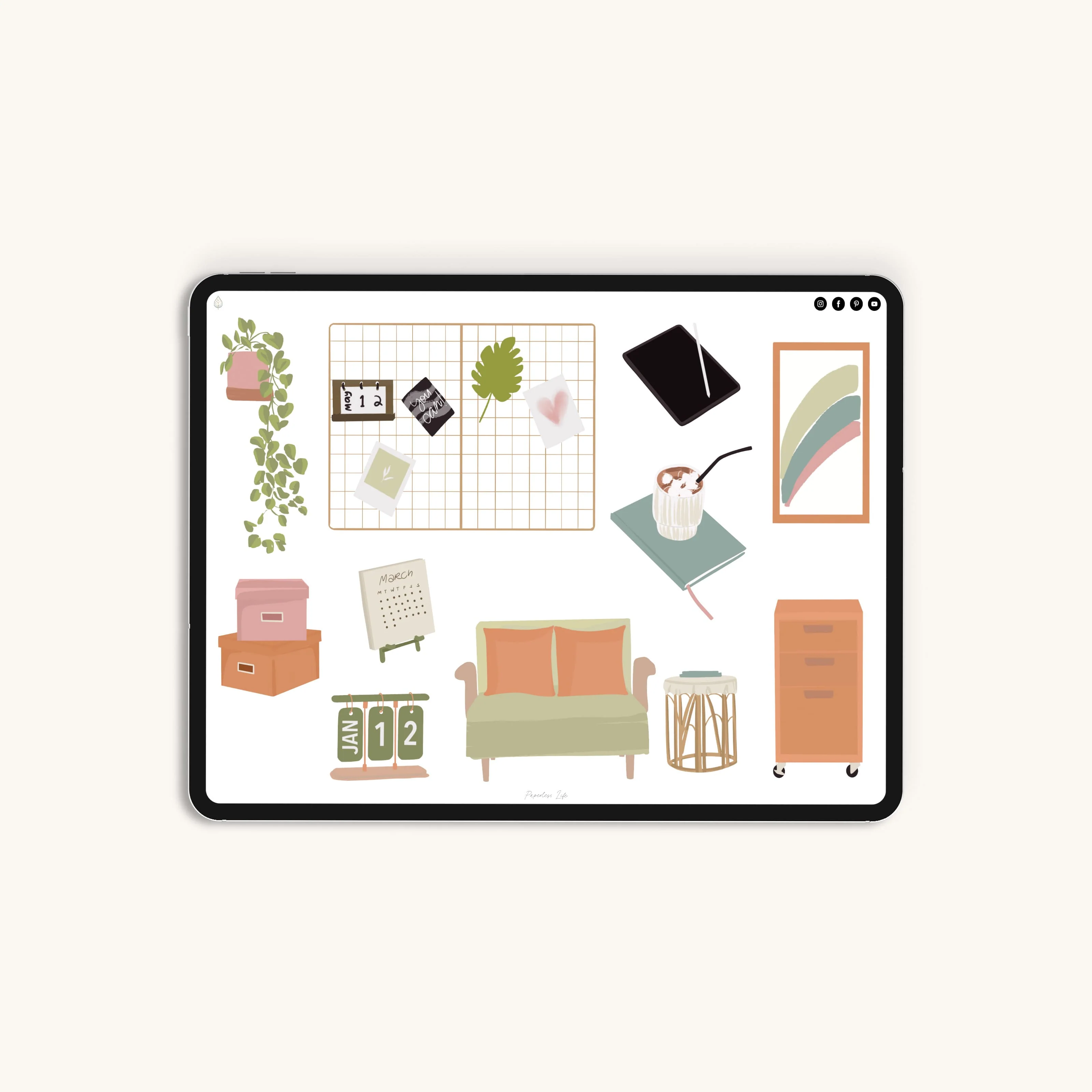 Digitale Sticker | Home Sweet Office