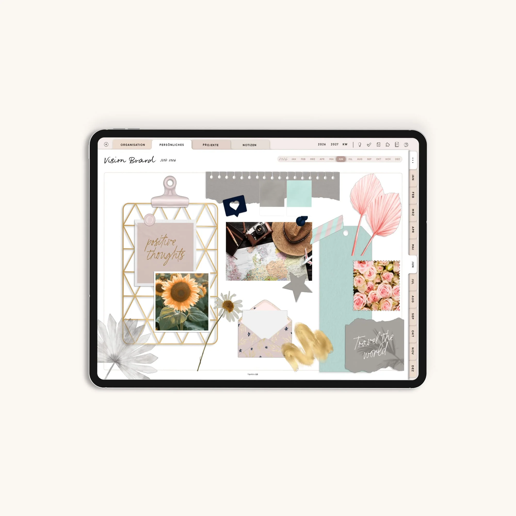 Digitale Sticker | Mood Board Frühling
