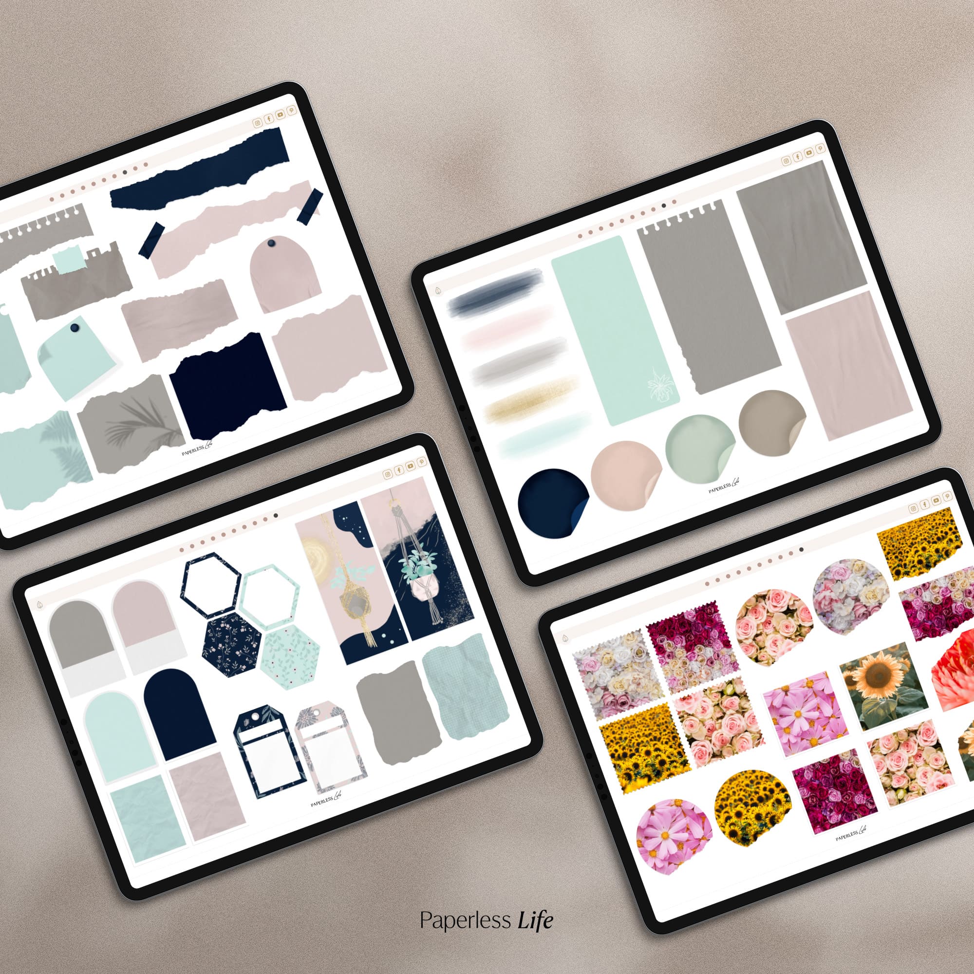 Digitale Sticker | Mood Board Frühling - Image 5