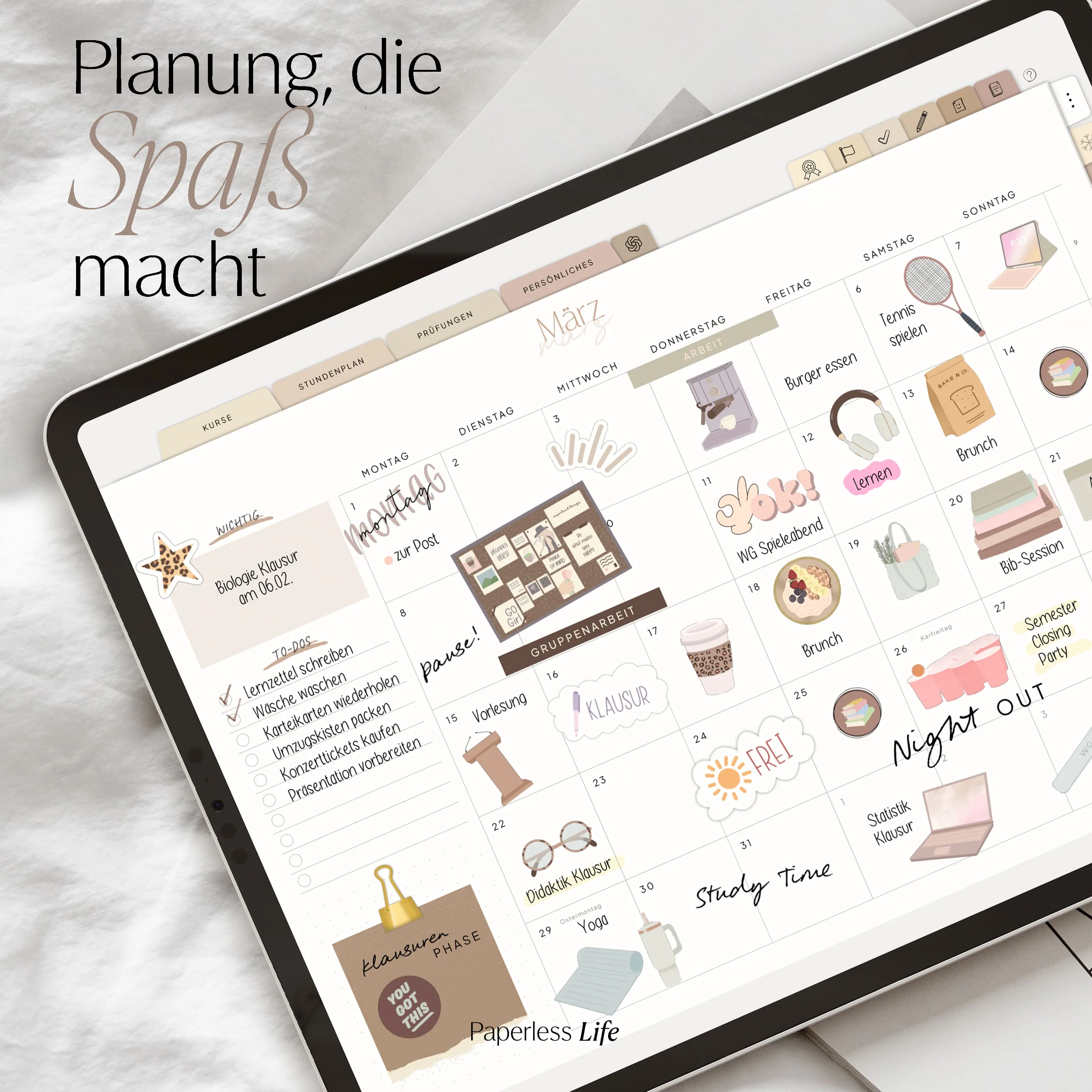 Digitale Sticker | Study Aesthetic - Image 3