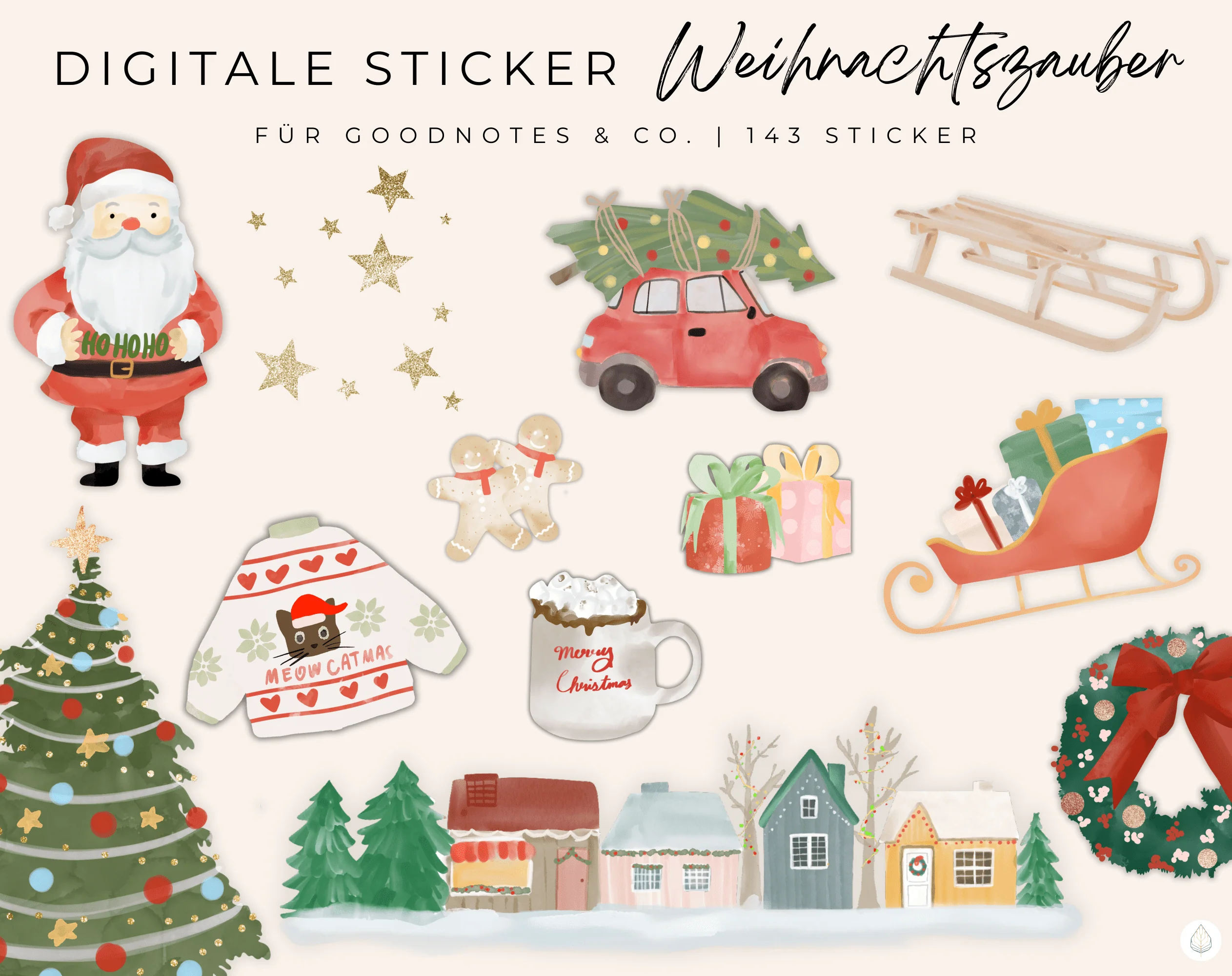 Digitale Sticker | Weihnachten "Weihnachtszauber" - Image 2
