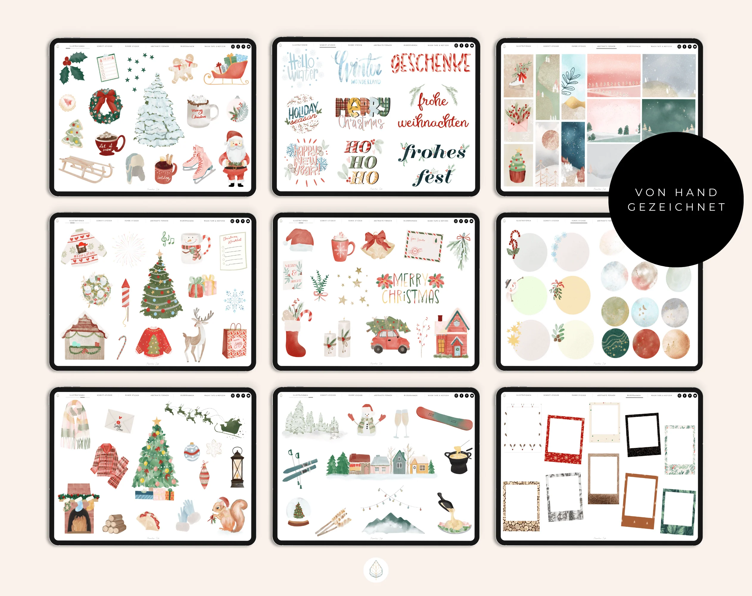 Digitale Sticker | Weihnachten "Weihnachtszauber" - Image 3