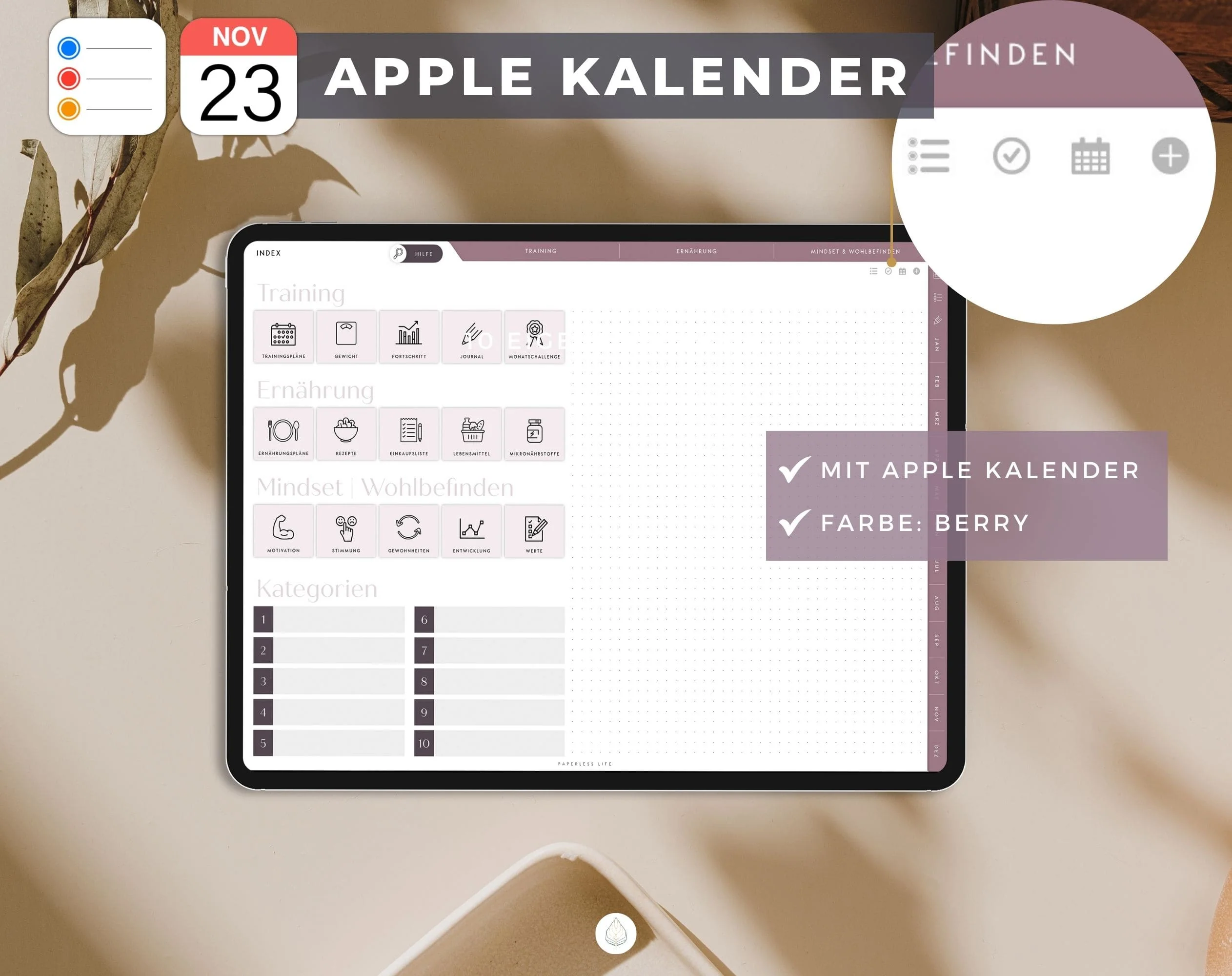 Digitaler Fitnessplaner | Sportplaner | Undatiert - Image 12