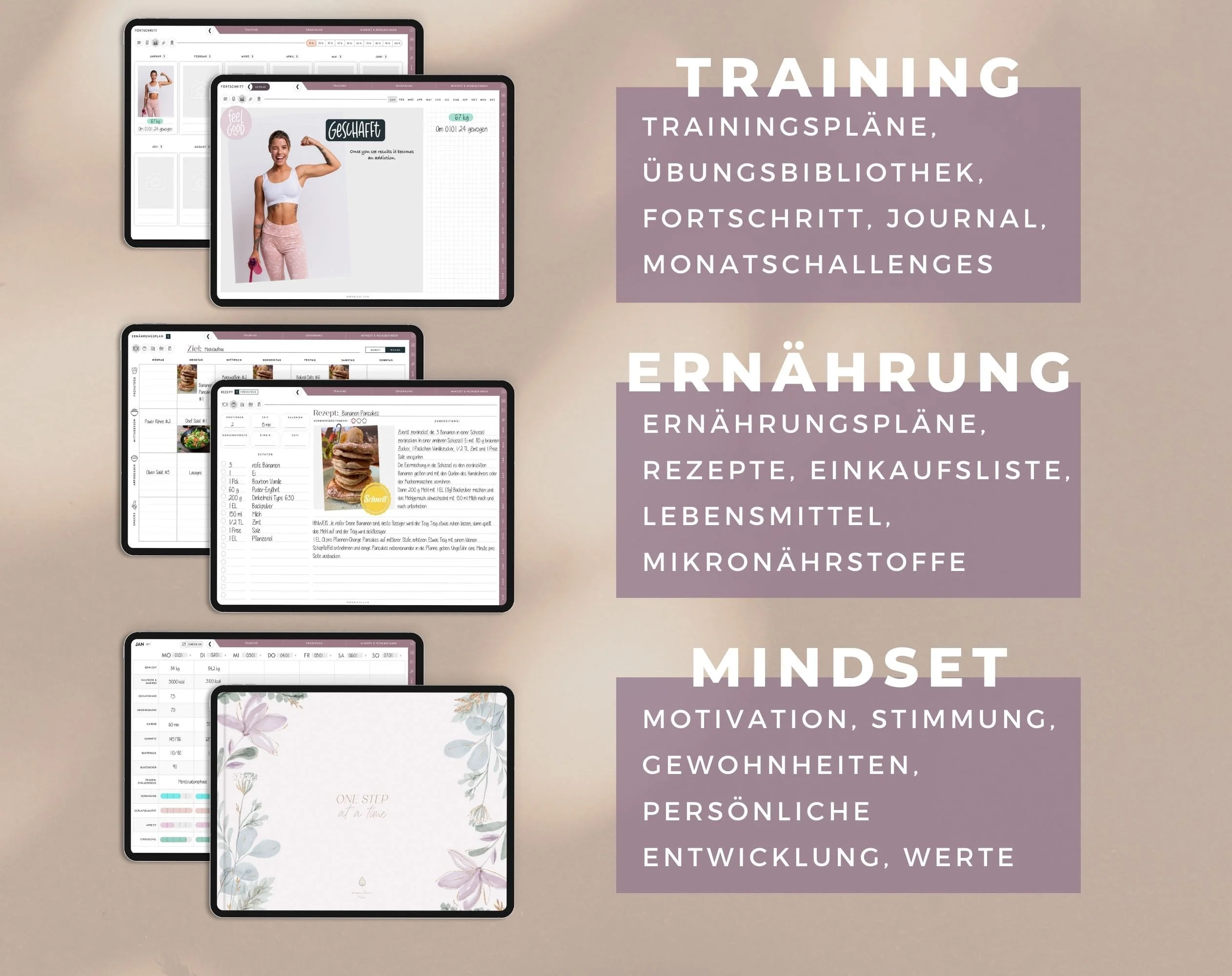 Digitaler Fitnessplaner | Sportplaner | Undatiert - Image 9