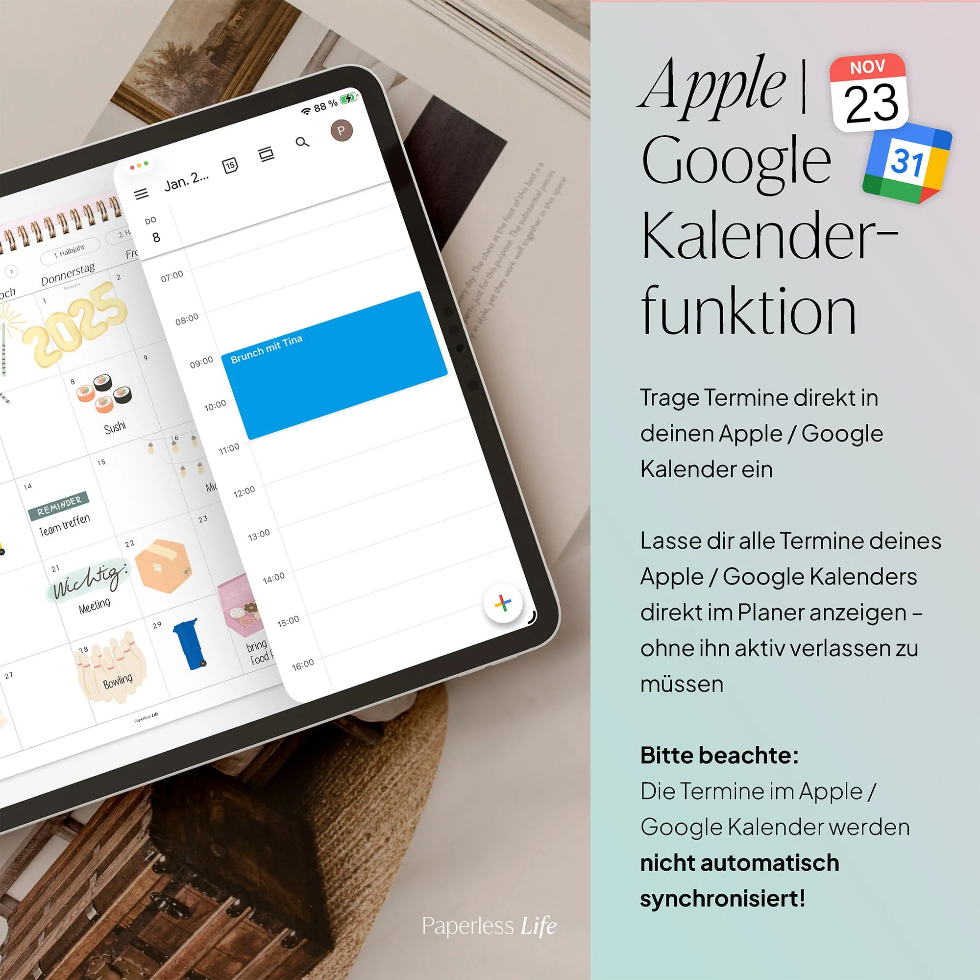 Digitaler Monatsplaner 2026 | Paperless Basics - Image 110
