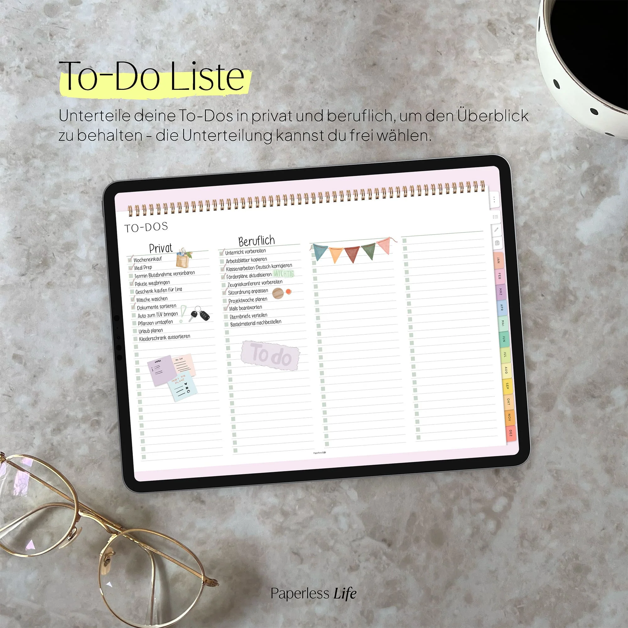 Digitaler Monatsplaner 2026 | Paperless Basics - Image 120