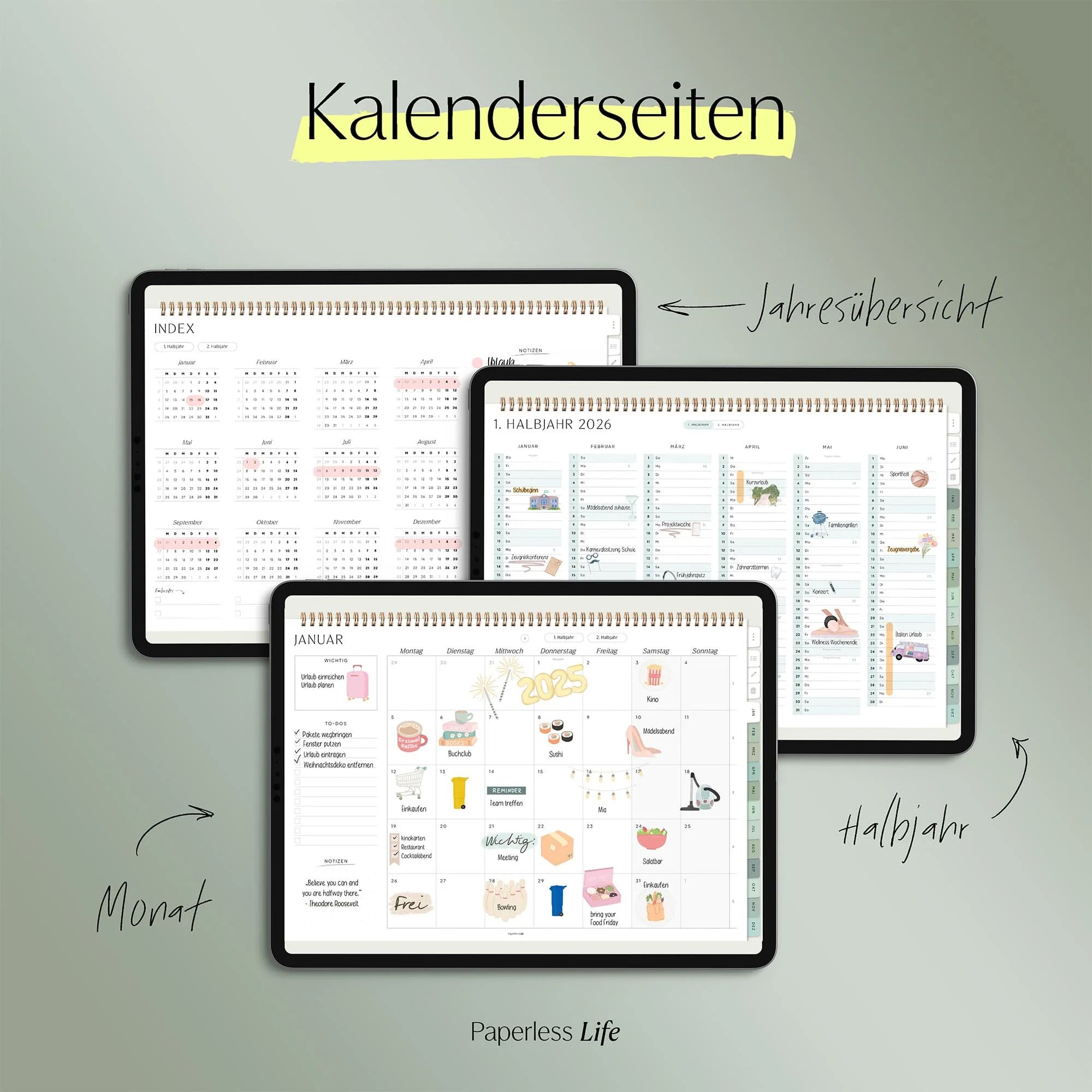Digitaler Monatsplaner 2026 | Paperless Basics - Image 28
