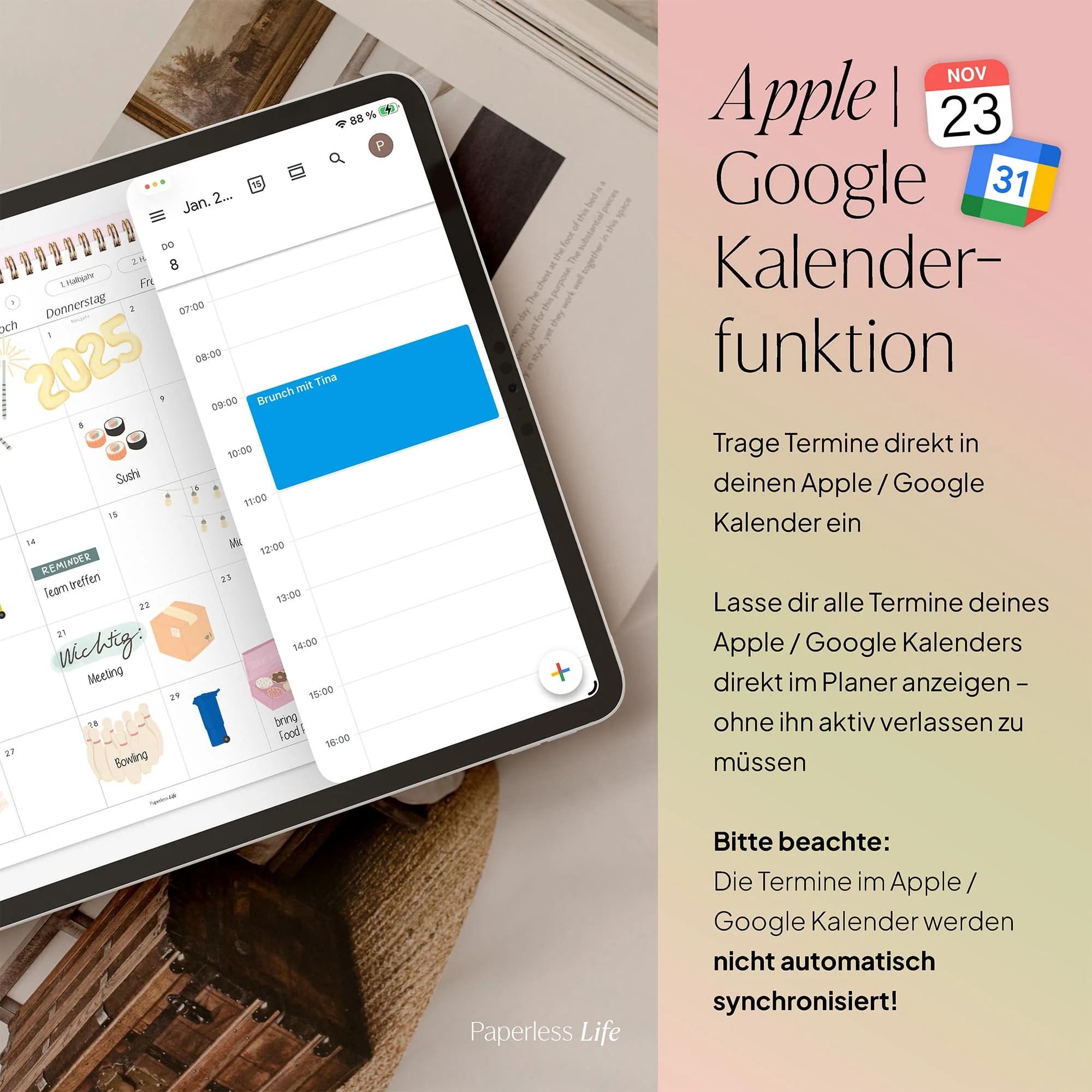 Digitaler Monatsplaner 2026 | Paperless Basics - Image 3