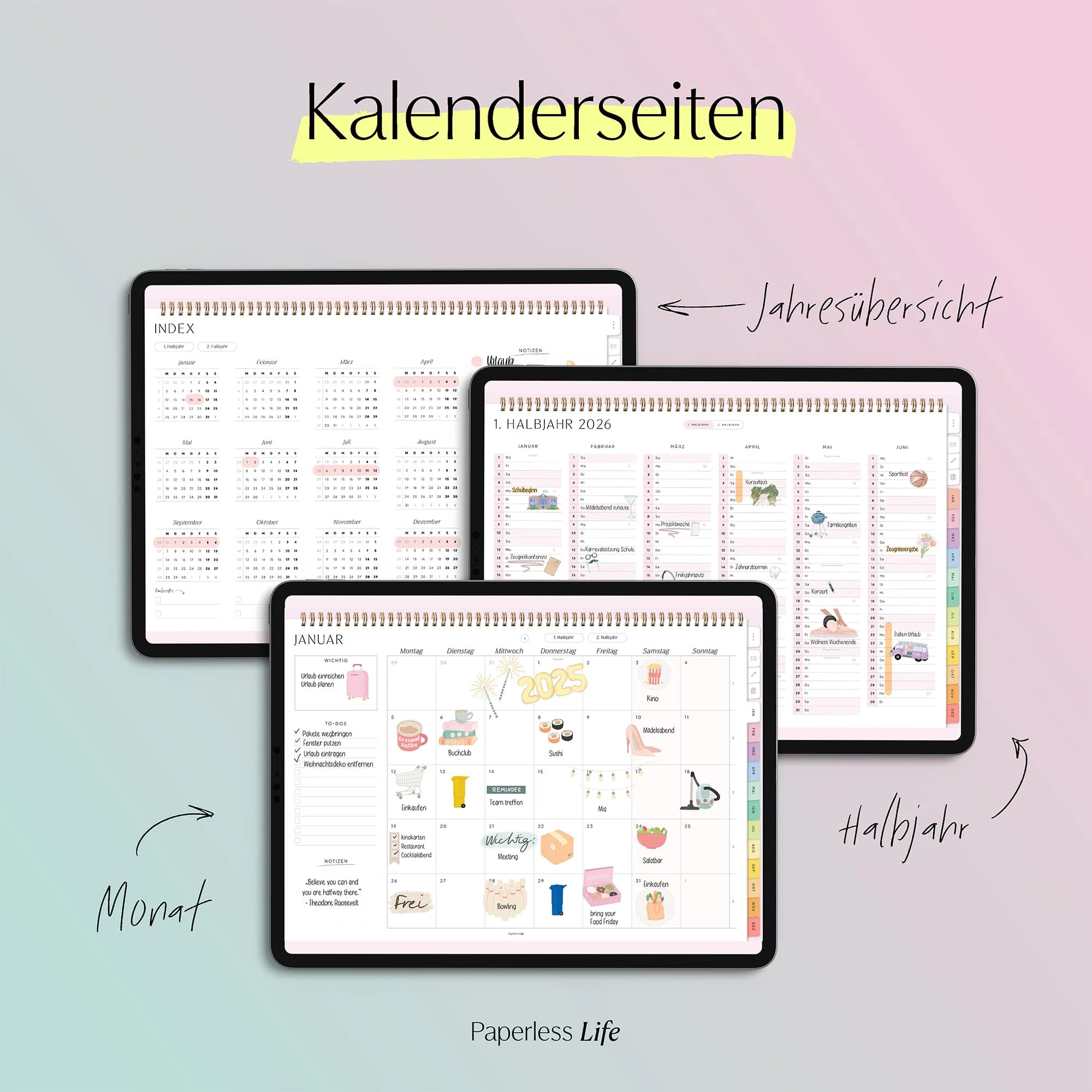 Digitaler Monatsplaner 2026 | Paperless Basics - Image 57
