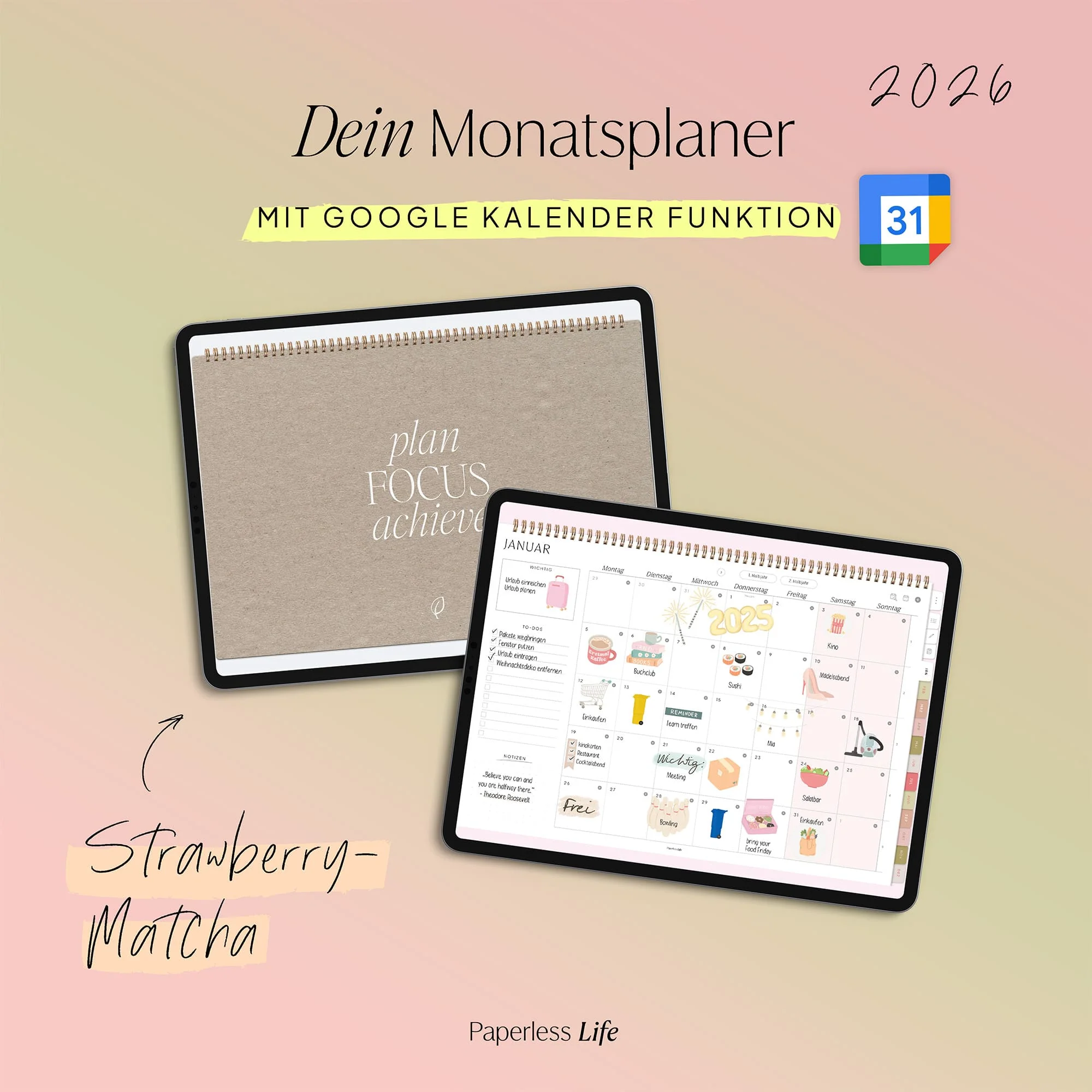 Digitaler Monatsplaner 2026 | Paperless Basics - Image 80