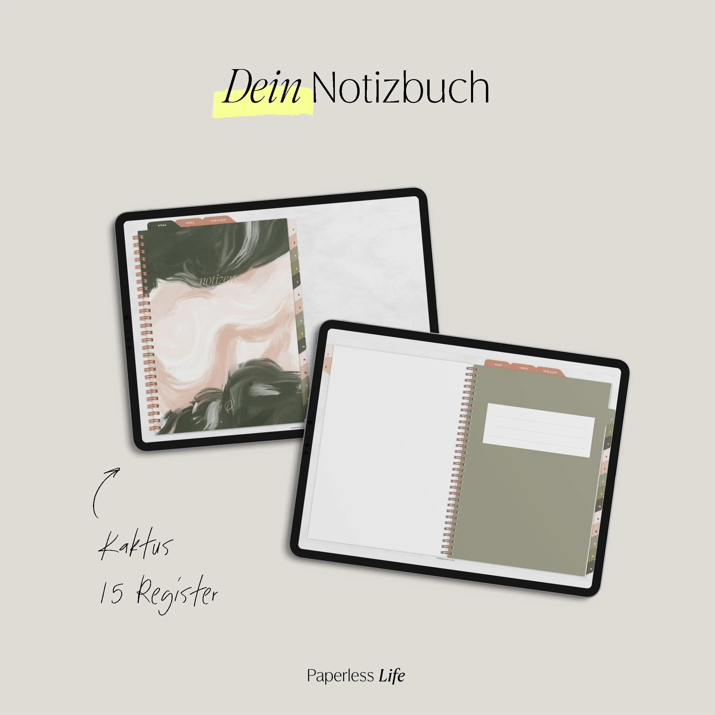 Digitales Notizbuch "Endlich Papierlos" - 15 Reiter - Image 10