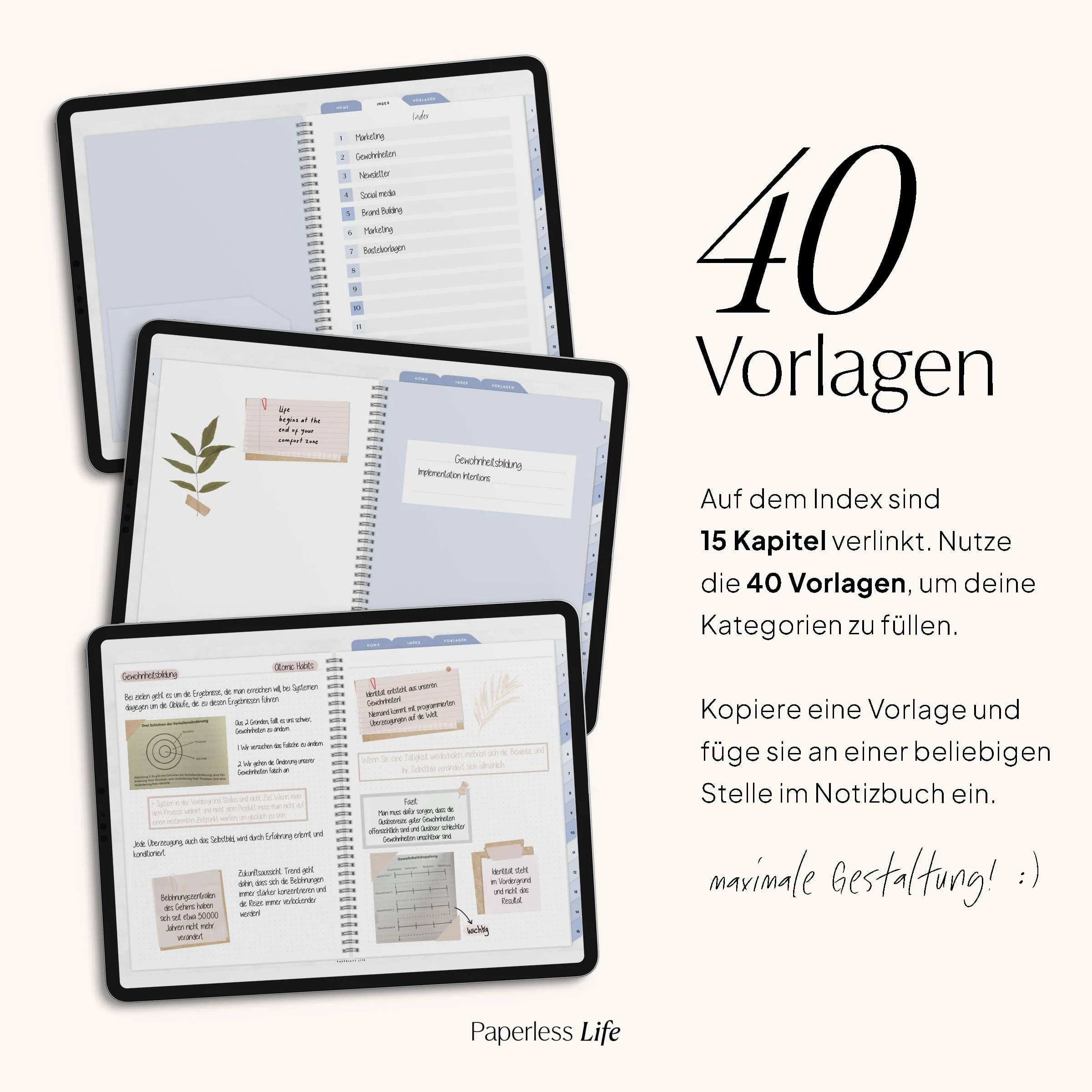 Digitales Notizbuch "Endlich Papierlos" - 15 Reiter - Image 5