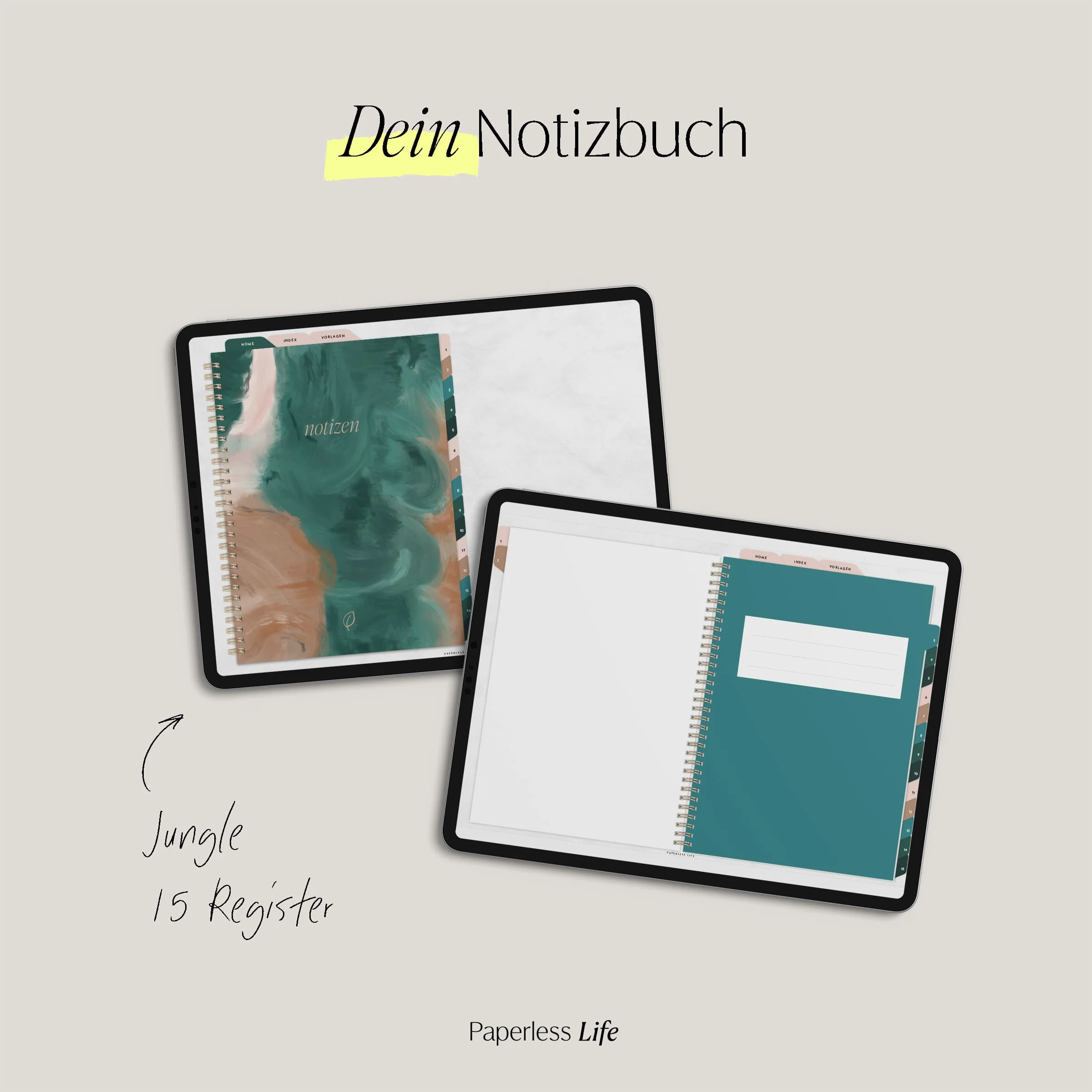 Digitales Notizbuch "Endlich Papierlos" - 15 Reiter - Image 7