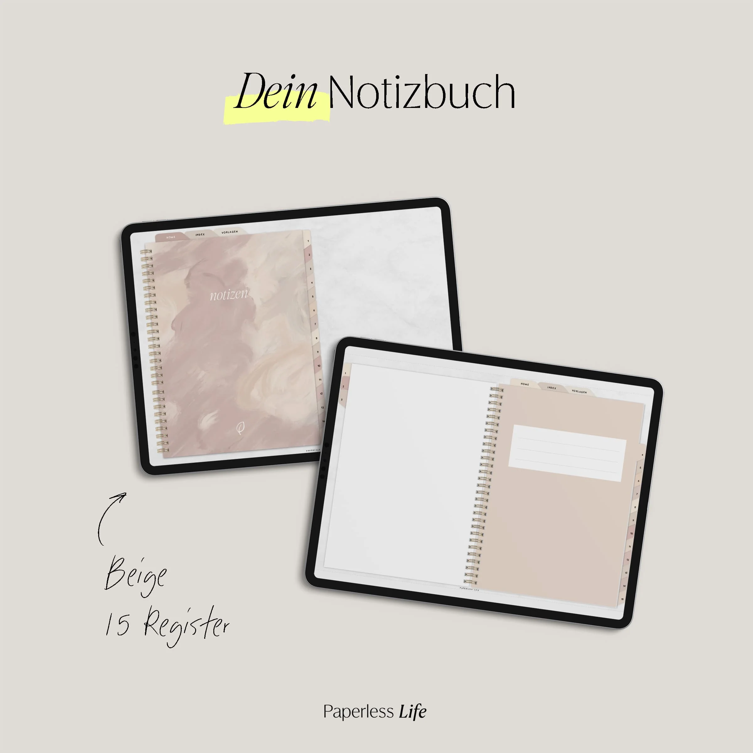 Digitales Notizbuch "Endlich Papierlos" - 15 Reiter - Image 8
