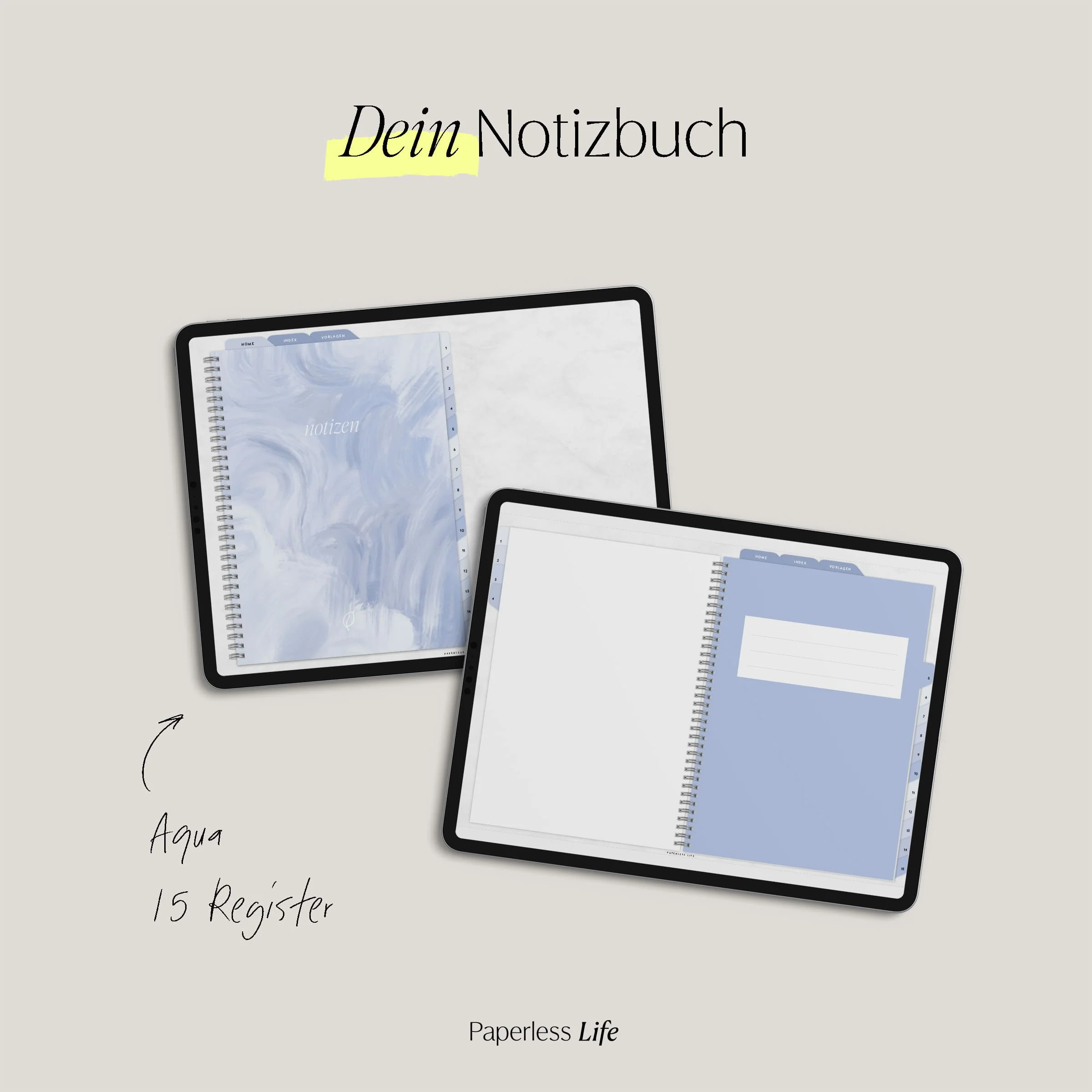 Digitales Notizbuch "Endlich Papierlos" - 15 Reiter - Image 9