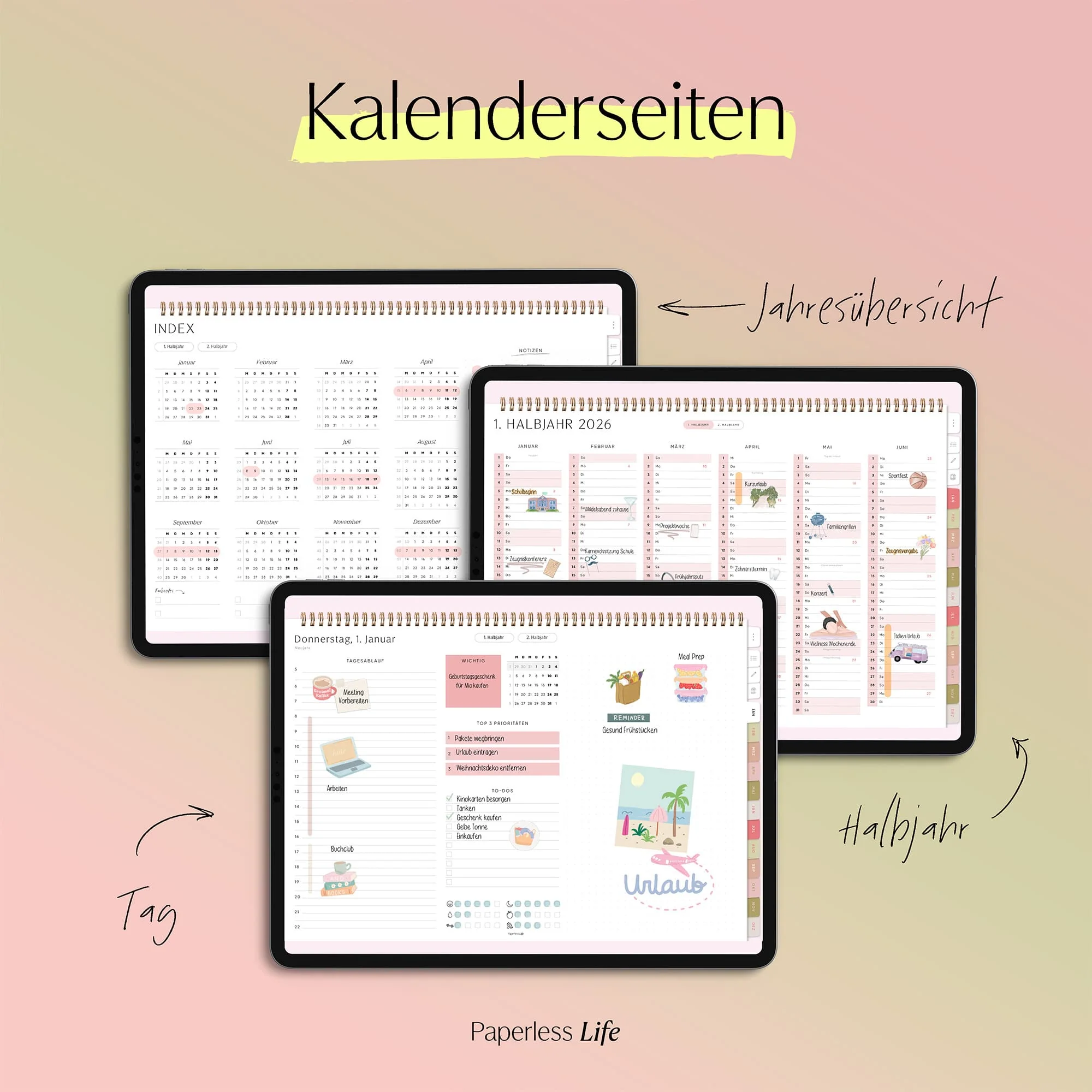 Digitaler Tagesplaner 2026 | Paperless Basics - Image 2