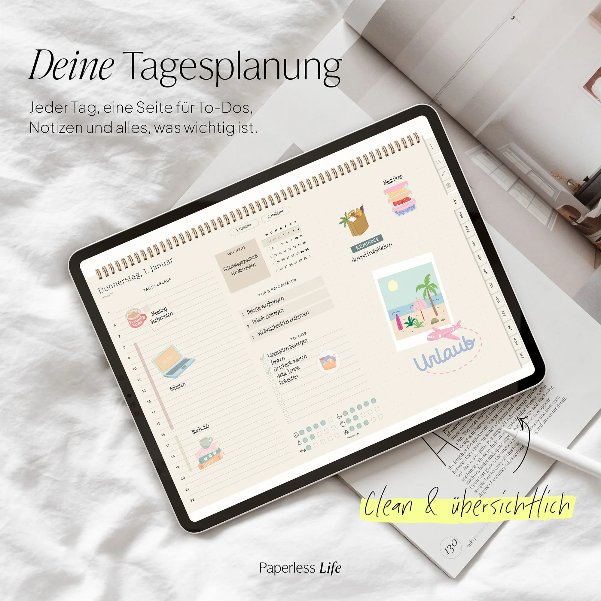 Digitaler Tagesplaner 2026 | Paperless Basics - Image 25