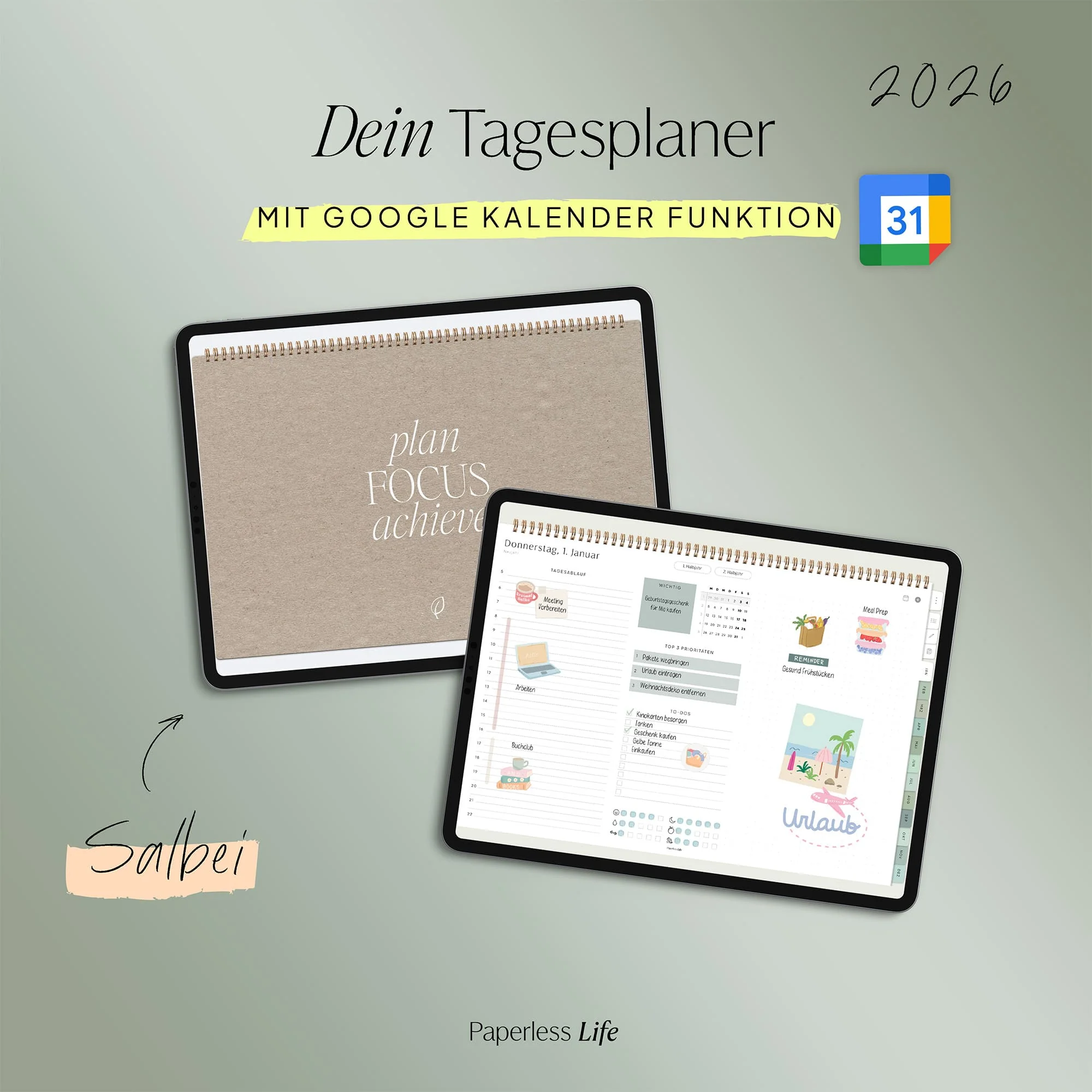 Digitaler Tagesplaner 2026 | Paperless Basics - Image 38