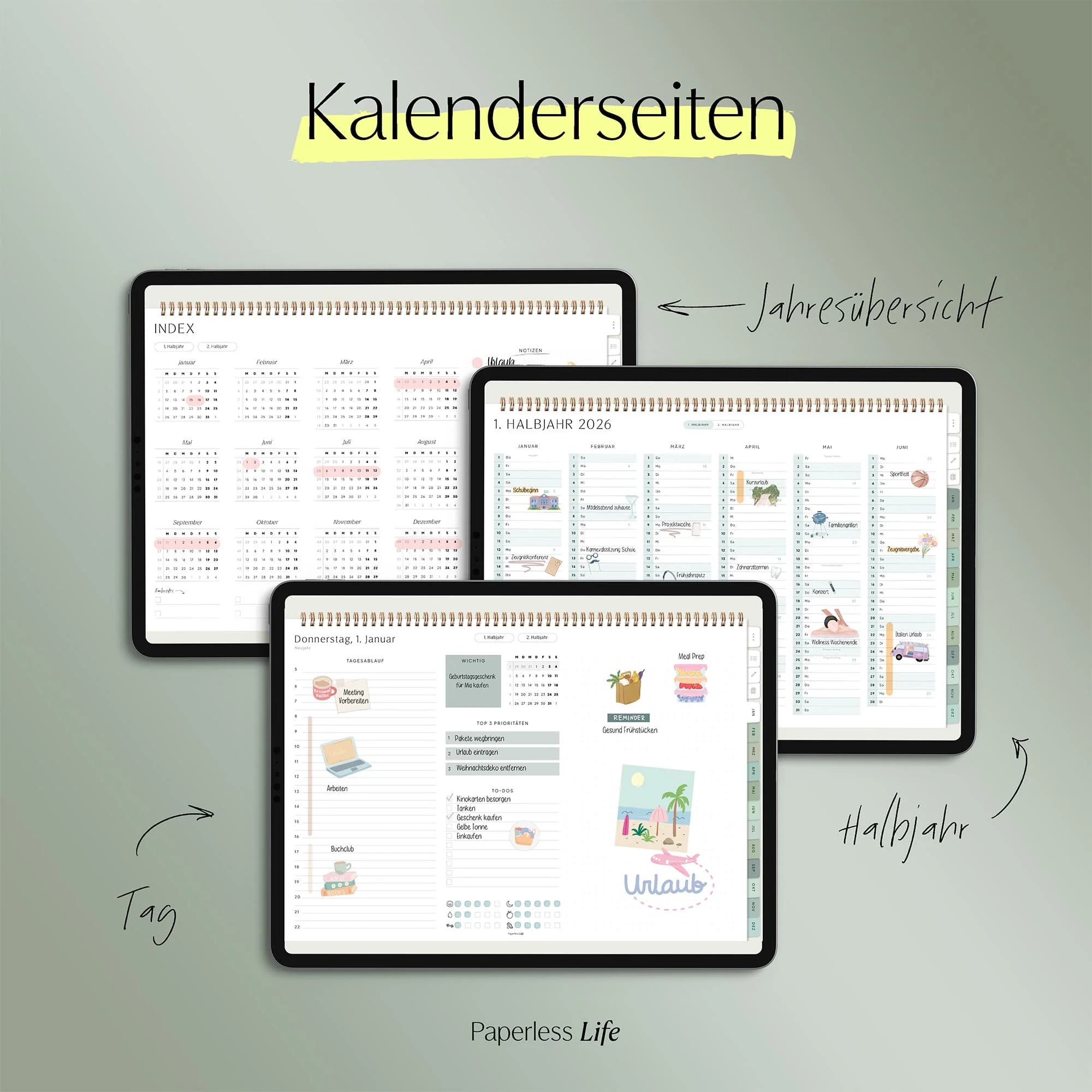Digitaler Tagesplaner 2026 | Paperless Basics - Image 55