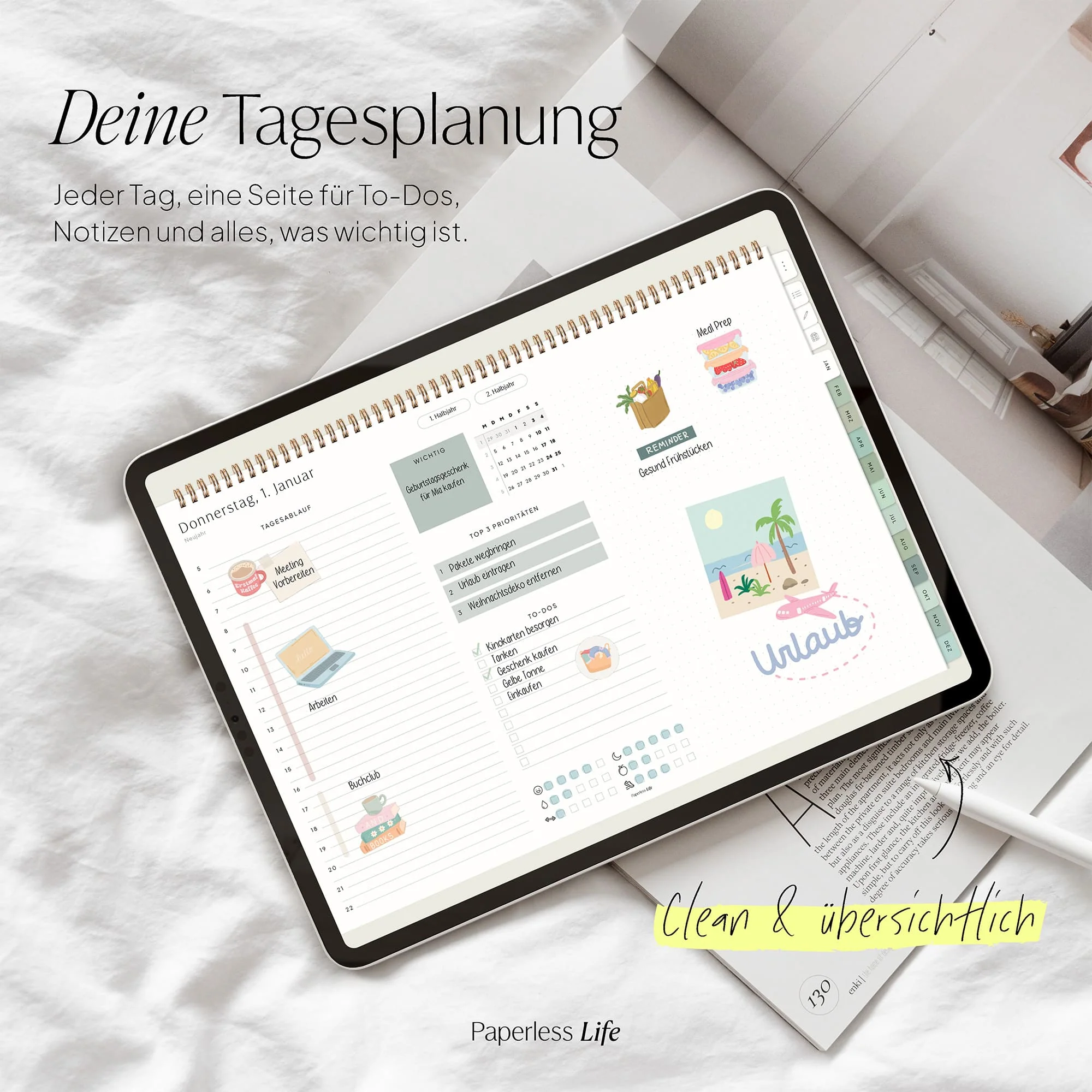 Digitaler Tagesplaner 2026 | Paperless Basics - Image 56