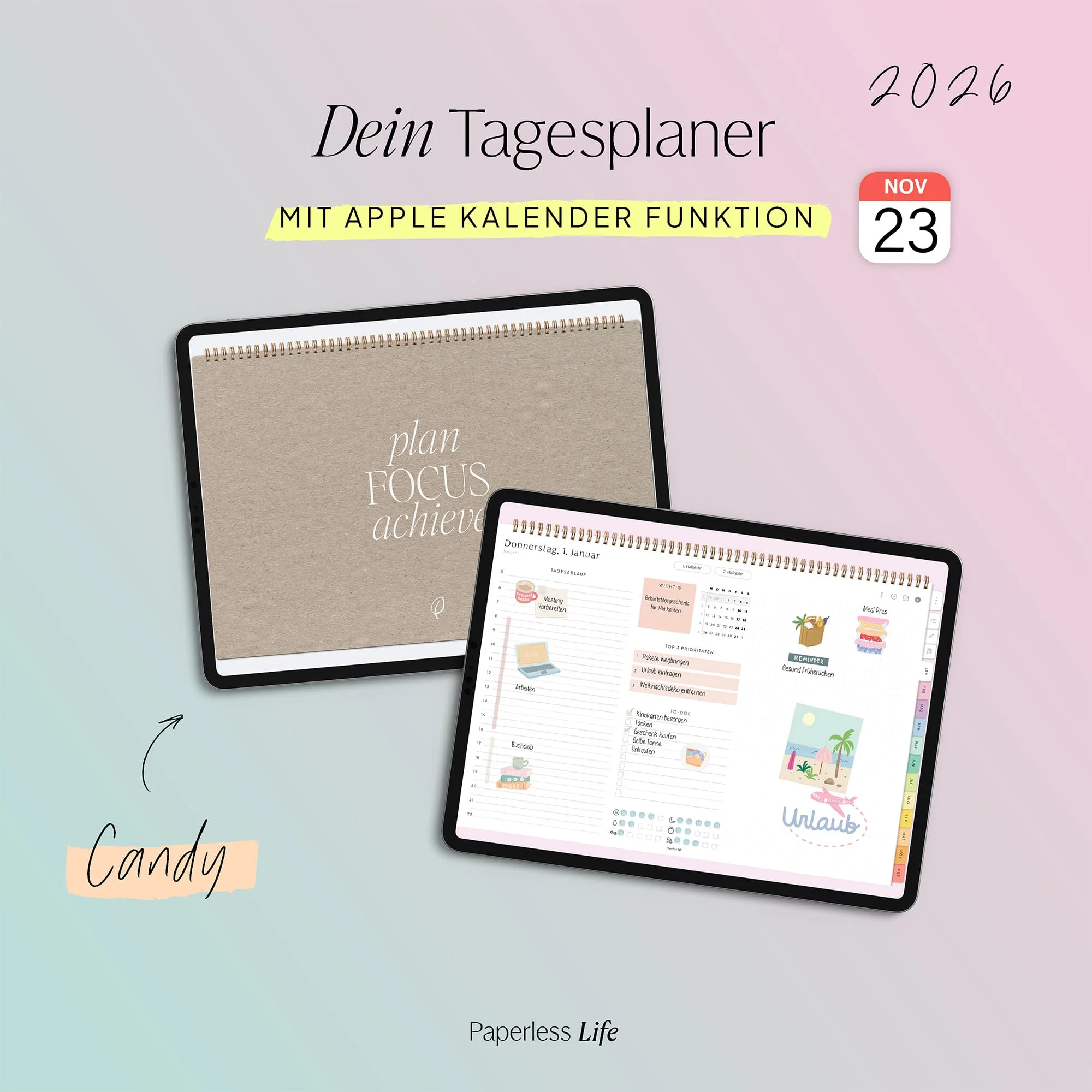 Digitaler Tagesplaner 2026 | Paperless Basics - Image 67