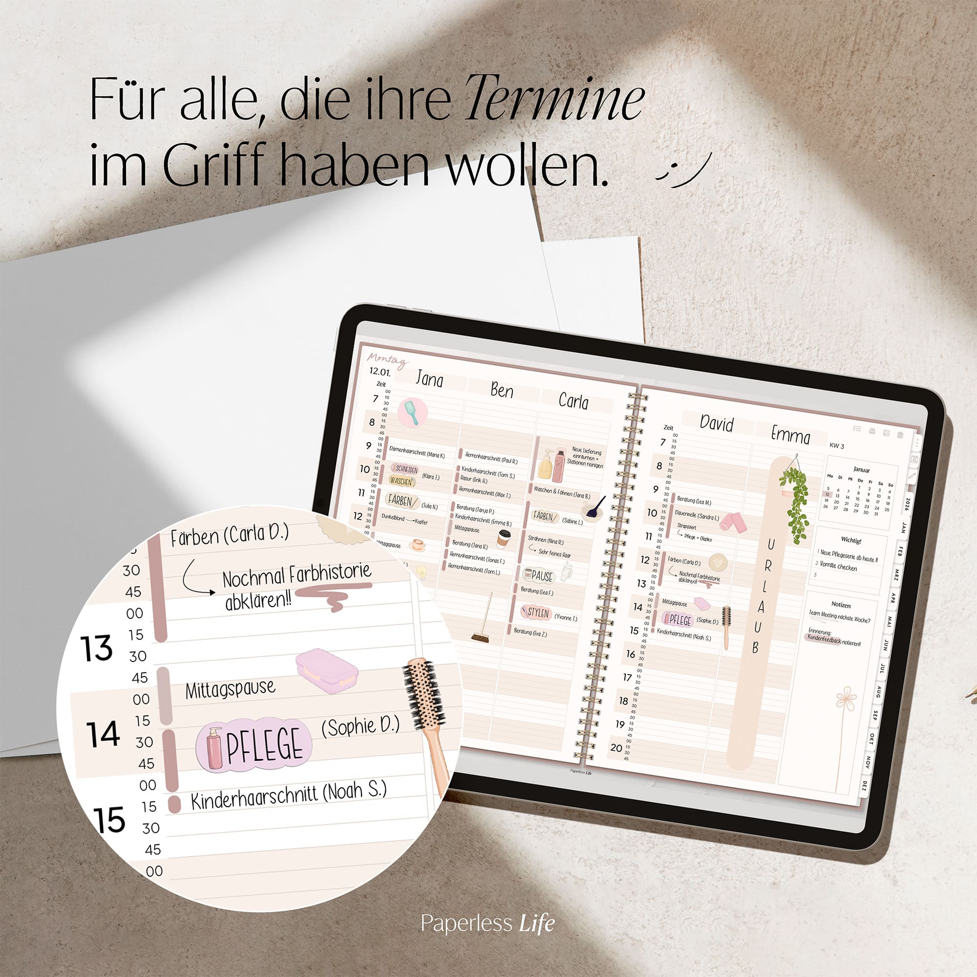 Digitaler Terminplaner 2026 | Für Solo-Selbstständige und kleine Teams - Image 3