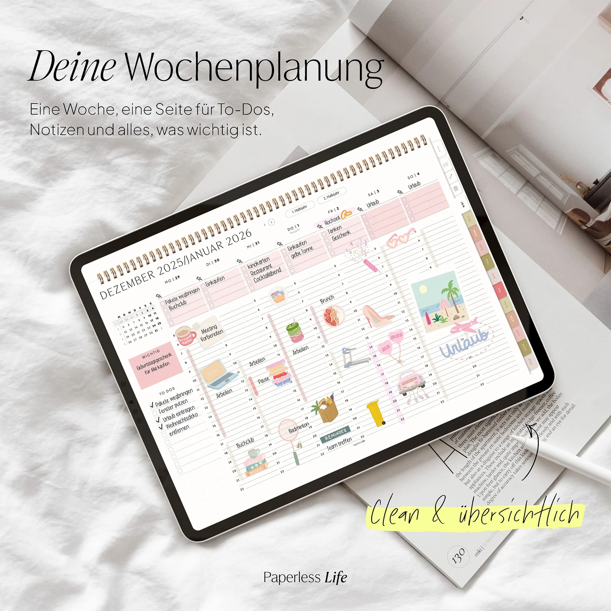 Digitaler Wochenplaner 2026 | Paperless Basics - Image 17