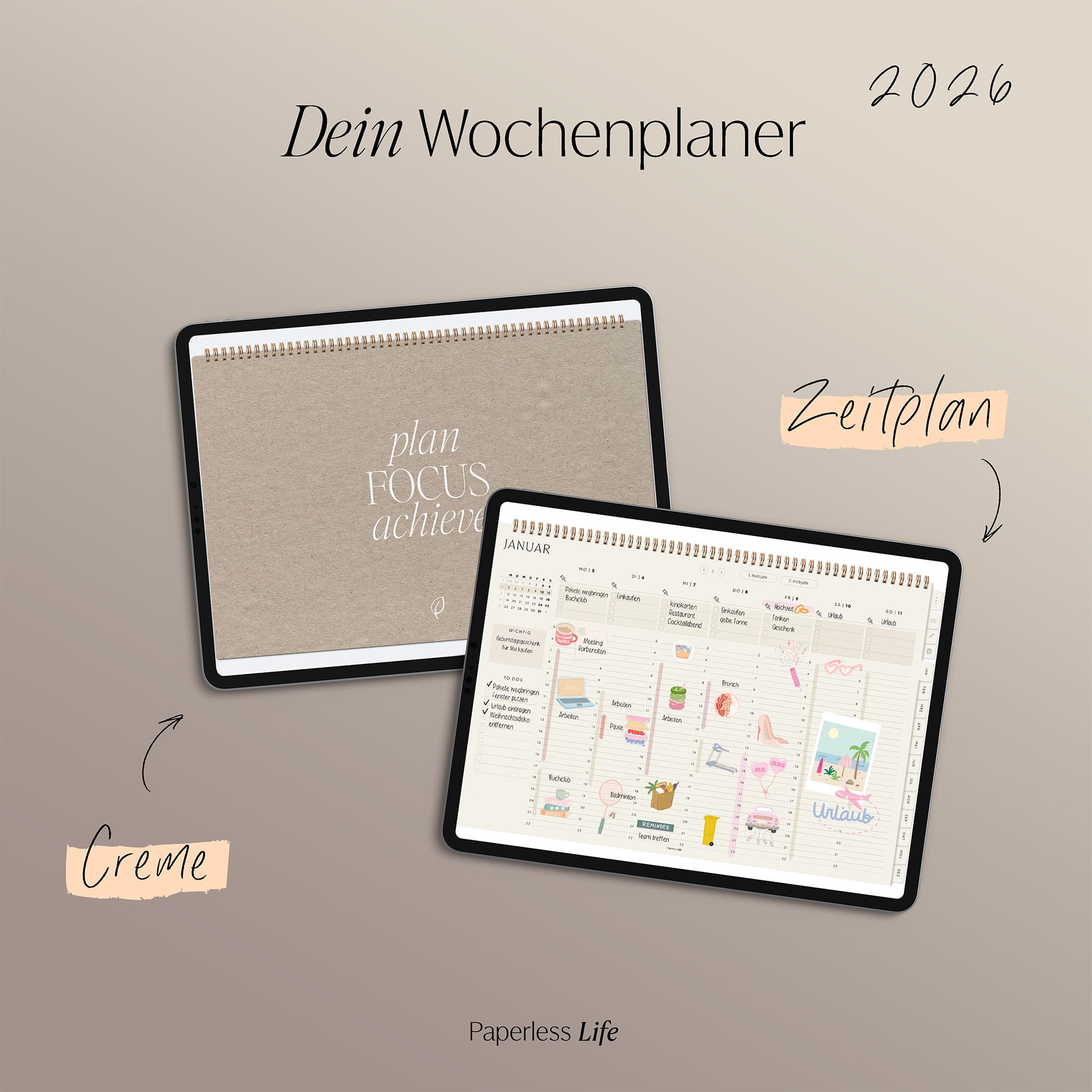 Digitaler Wochenplaner 2026 | Paperless Basics - Image 30