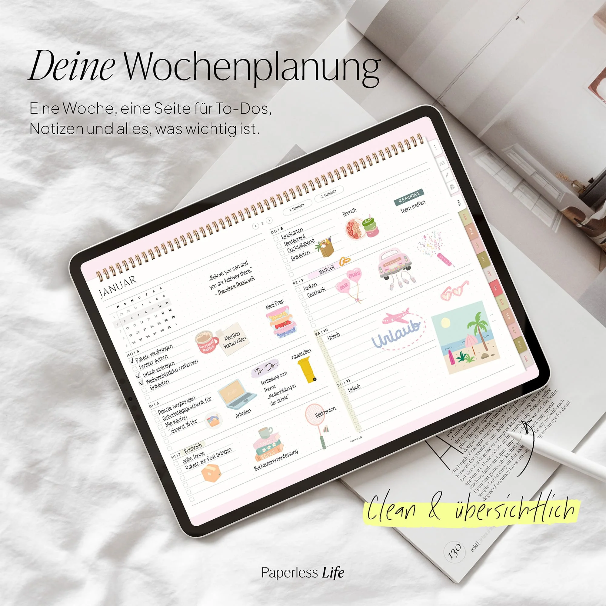 Digitaler Wochenplaner 2026 | Paperless Basics - Image 4