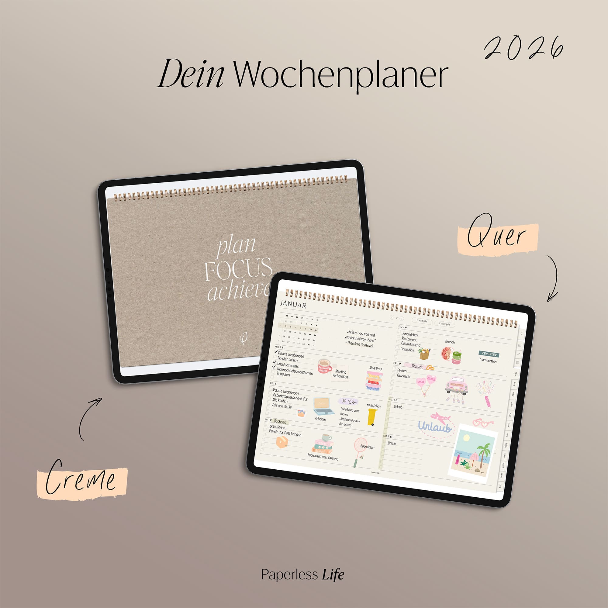 Digitaler Wochenplaner 2026 | Paperless Basics - Image 41