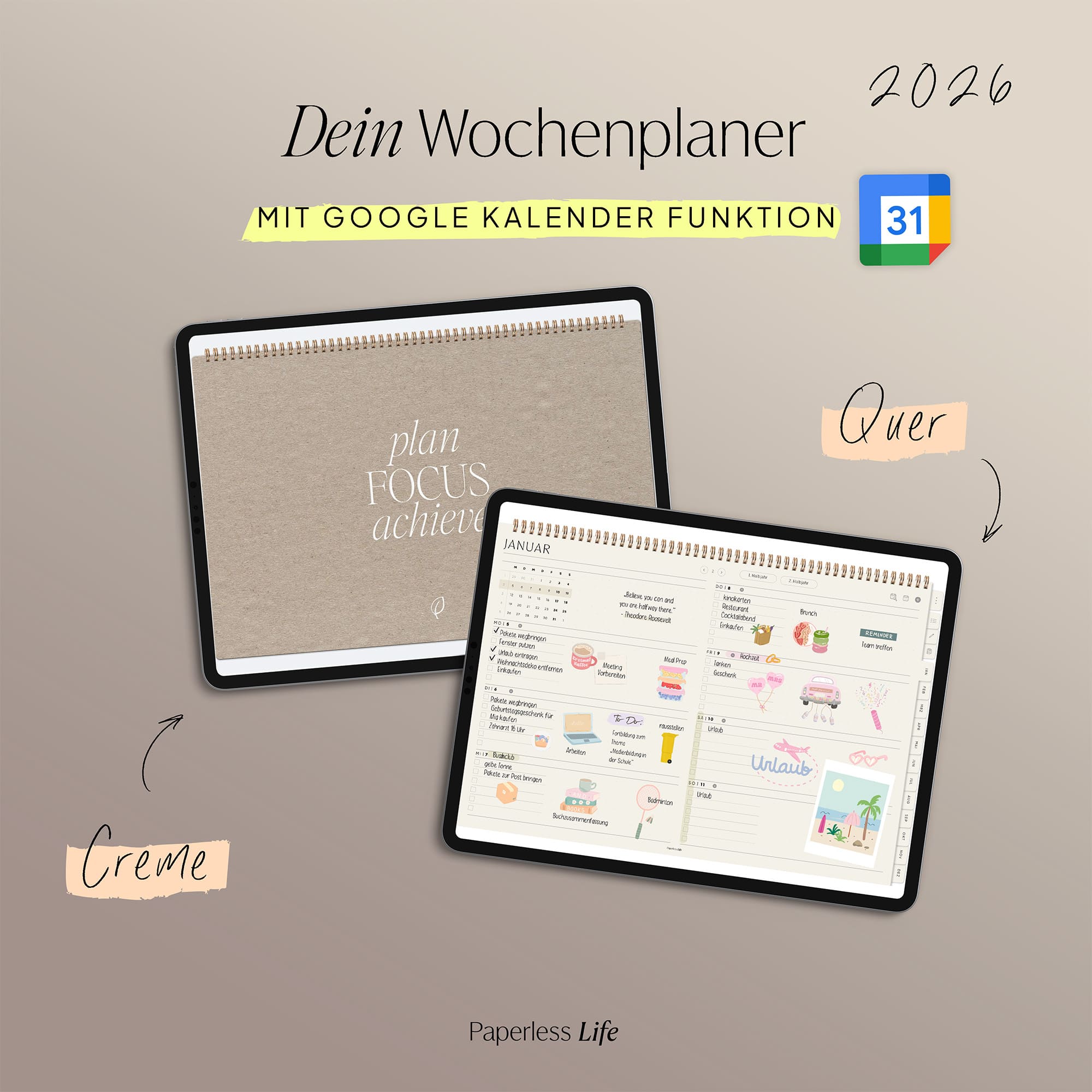 Digitaler Wochenplaner 2026 | Paperless Basics - Image 42