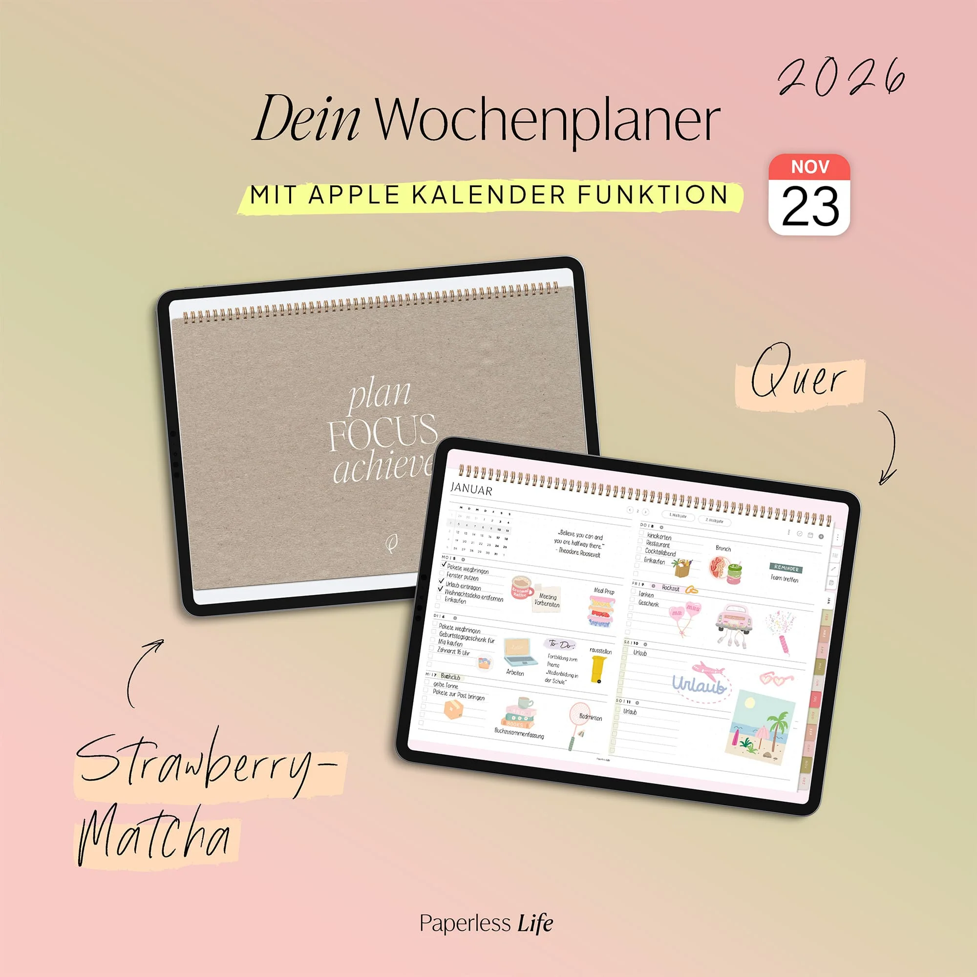 Digitaler Wochenplaner 2026 | Paperless Basics - Image 7