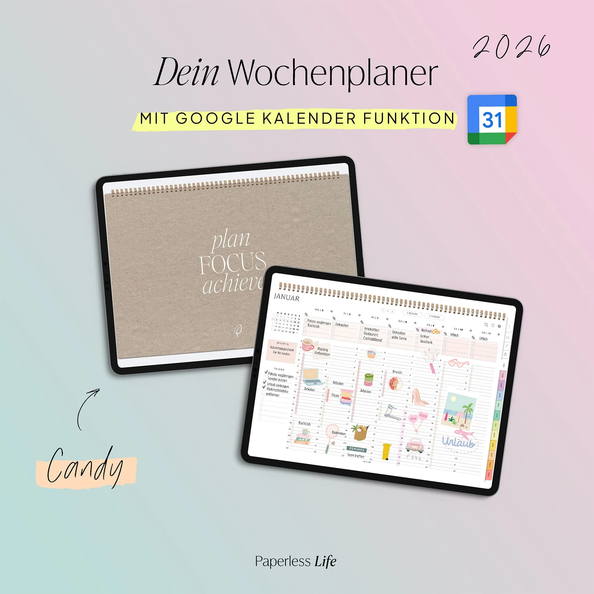 Digitaler Wochenplaner 2026 | Paperless Basics - Image 76