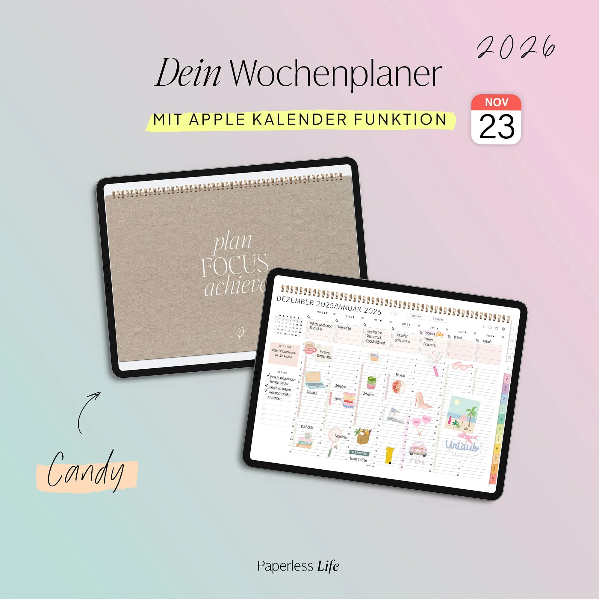 Digitaler Wochenplaner 2026 | Paperless Basics - Image 77