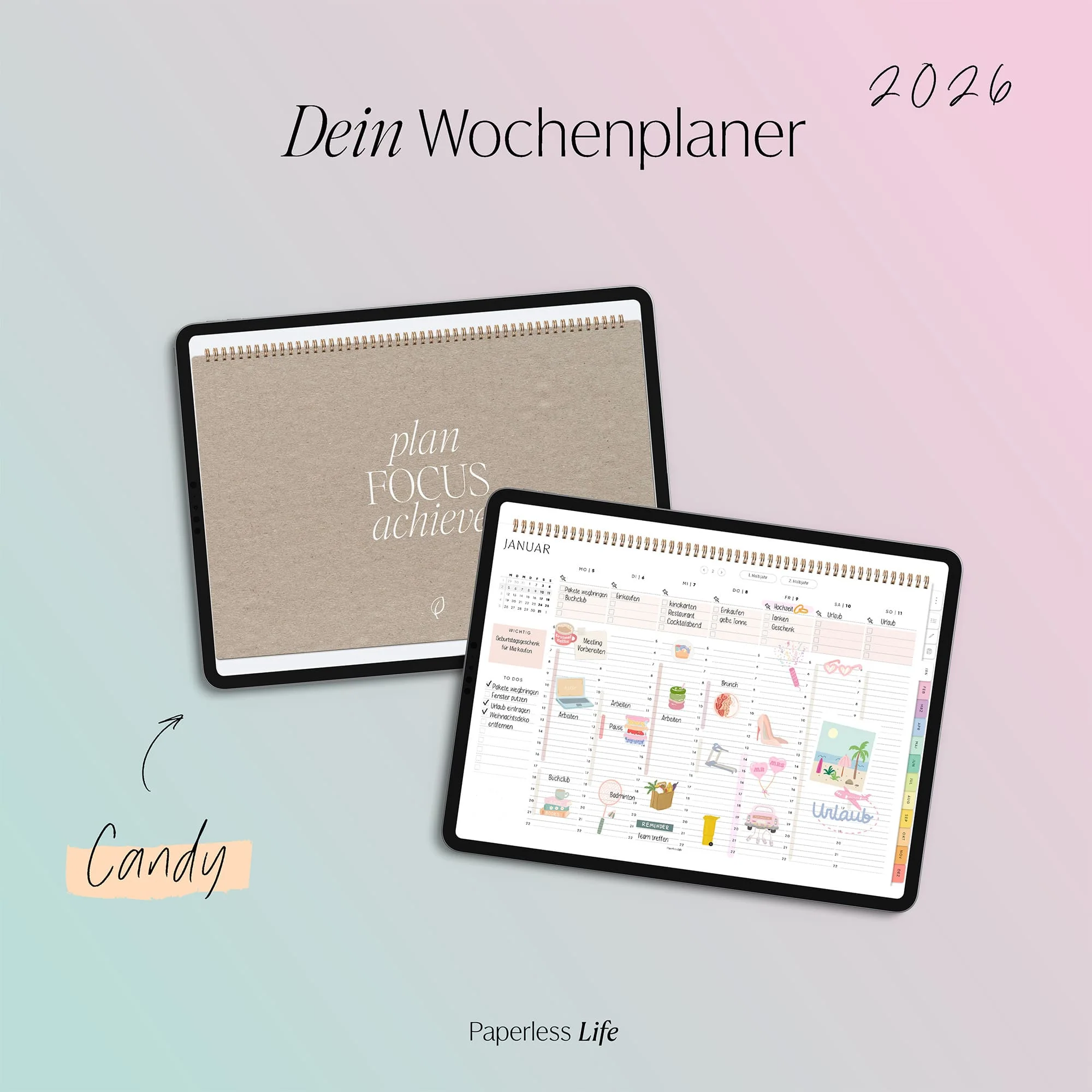 Digitaler Wochenplaner 2026 | Paperless Basics - Image 78